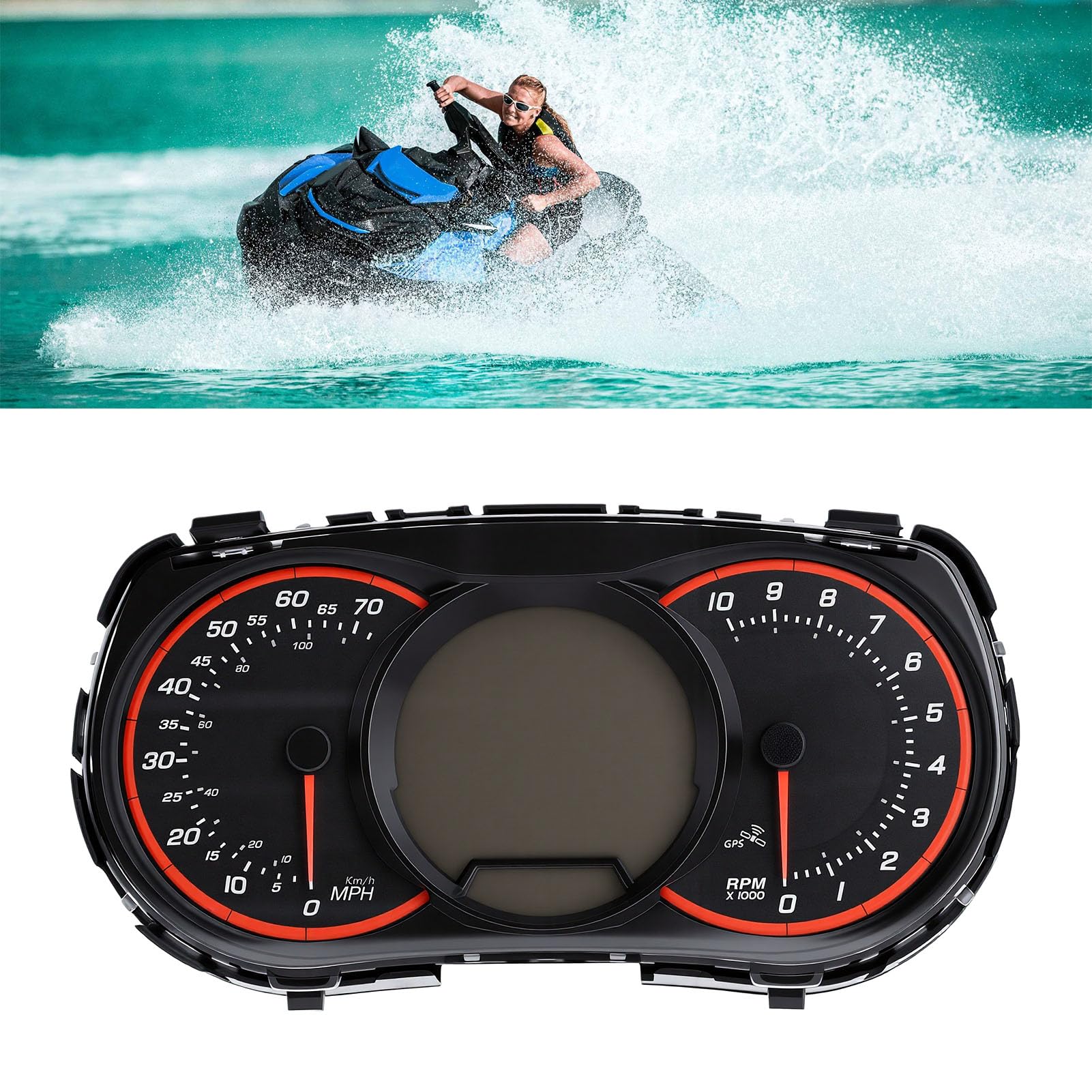 Tbest Grupo de Indicadores Lcd 278003378 278003376 Ip65 Marine Abs