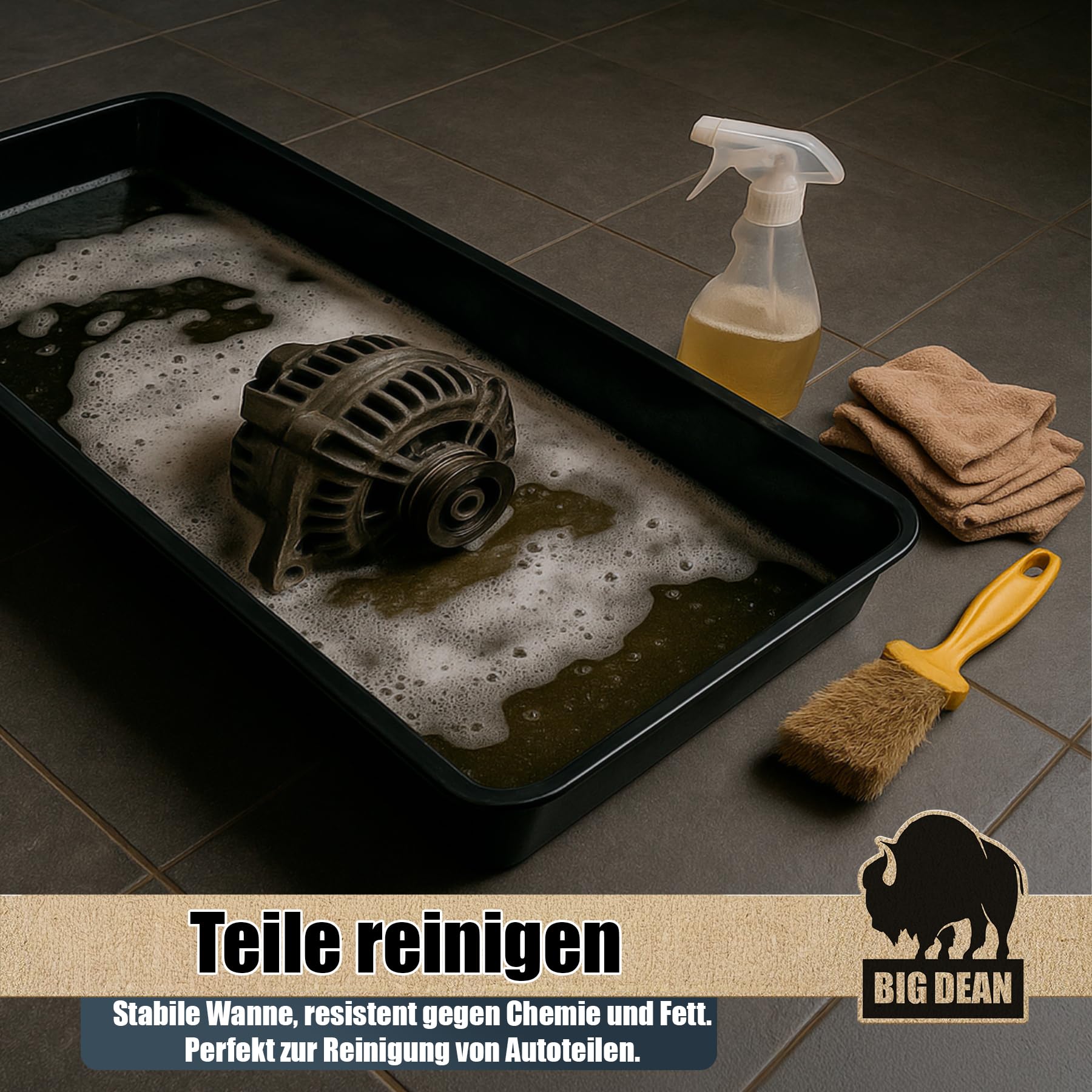 BigDean XL Wanne Universal als Pflanzschale Ölwanne Katzenklo Schuhabtopfschale Made in Europe