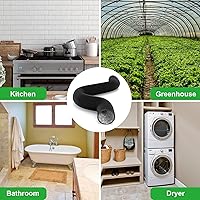 Vista 6 de YSSOA Manguera de ventilación para secadora, conducto flexible aislado de 4 pulgadas, 8 pies con 2 abrazaderas, protección resistente de cuatro