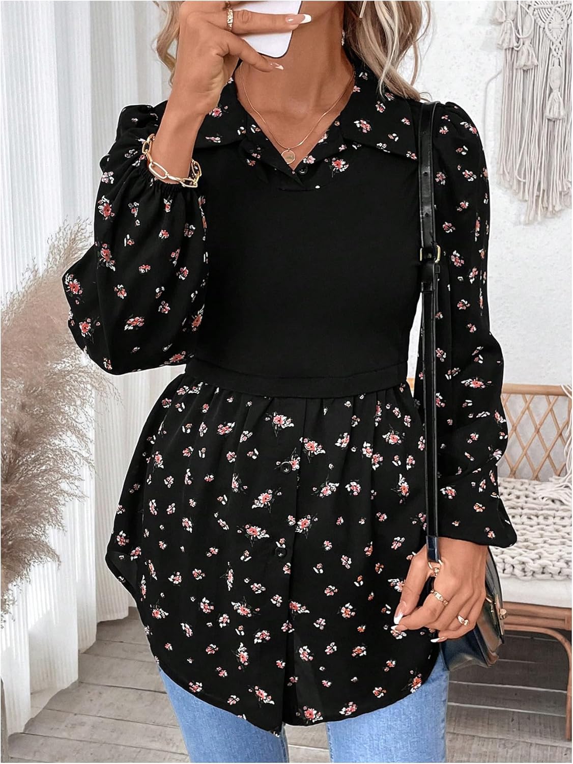 MakeMeChic Women's Soft Blouse - Image 6