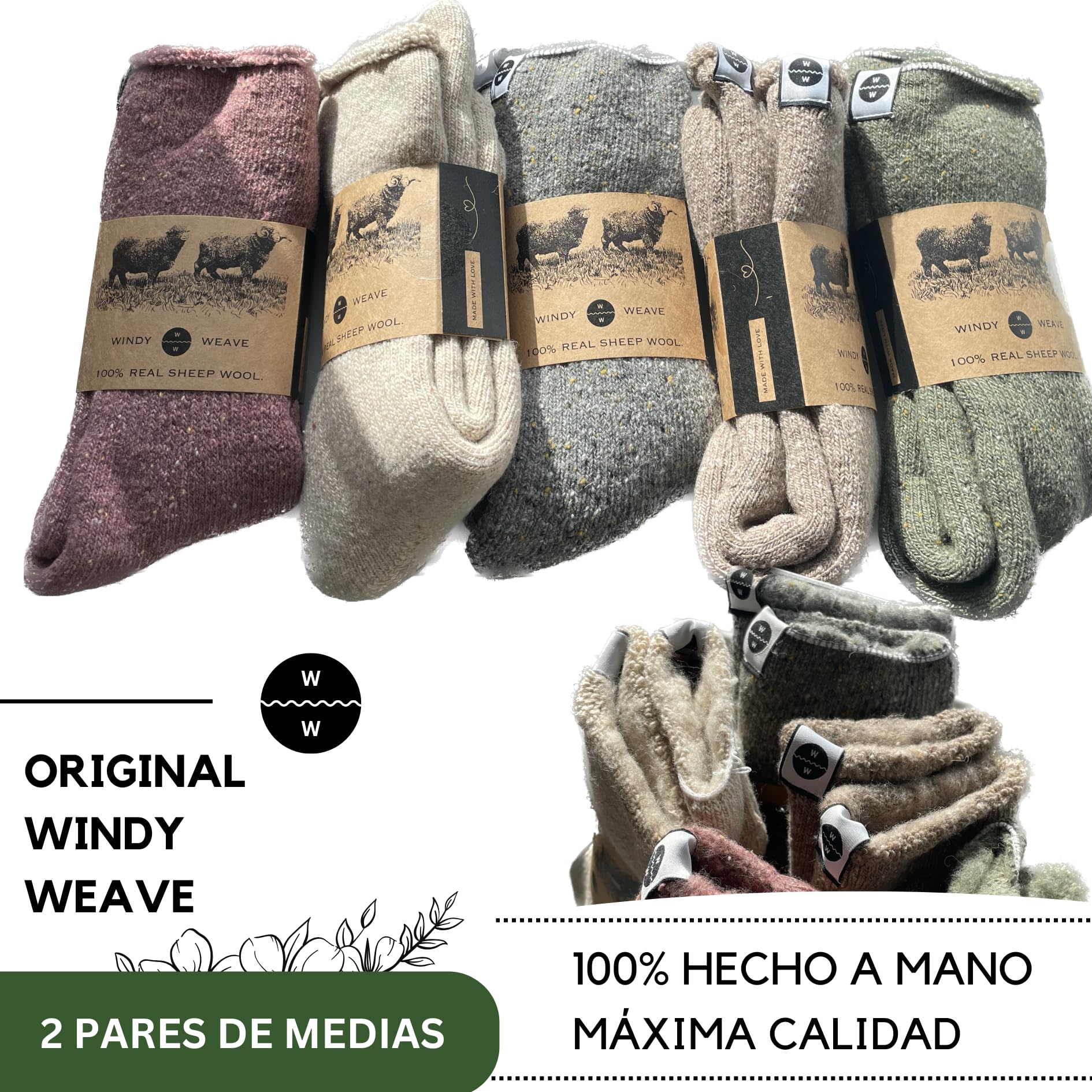 Calcetines suaves de lana (100% lana de oveja genuina) I Calcetines cálidos térmicos calcetines cálidos calcetines coloridos cómodos calcetines de hombre calcetines largos medias de mujer