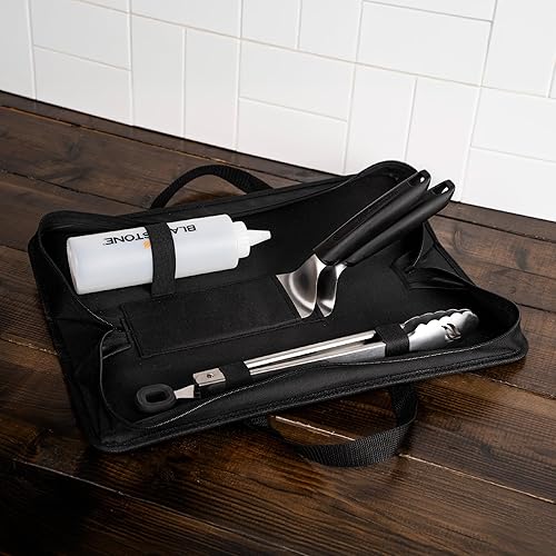 Miniatura 4 de Blackstone 5481 - Kit de herramientas de plancha de mesa de 5 piezas, utensilios de barbacoa para parrilla interior y exterior, 2 espátulas de acero
