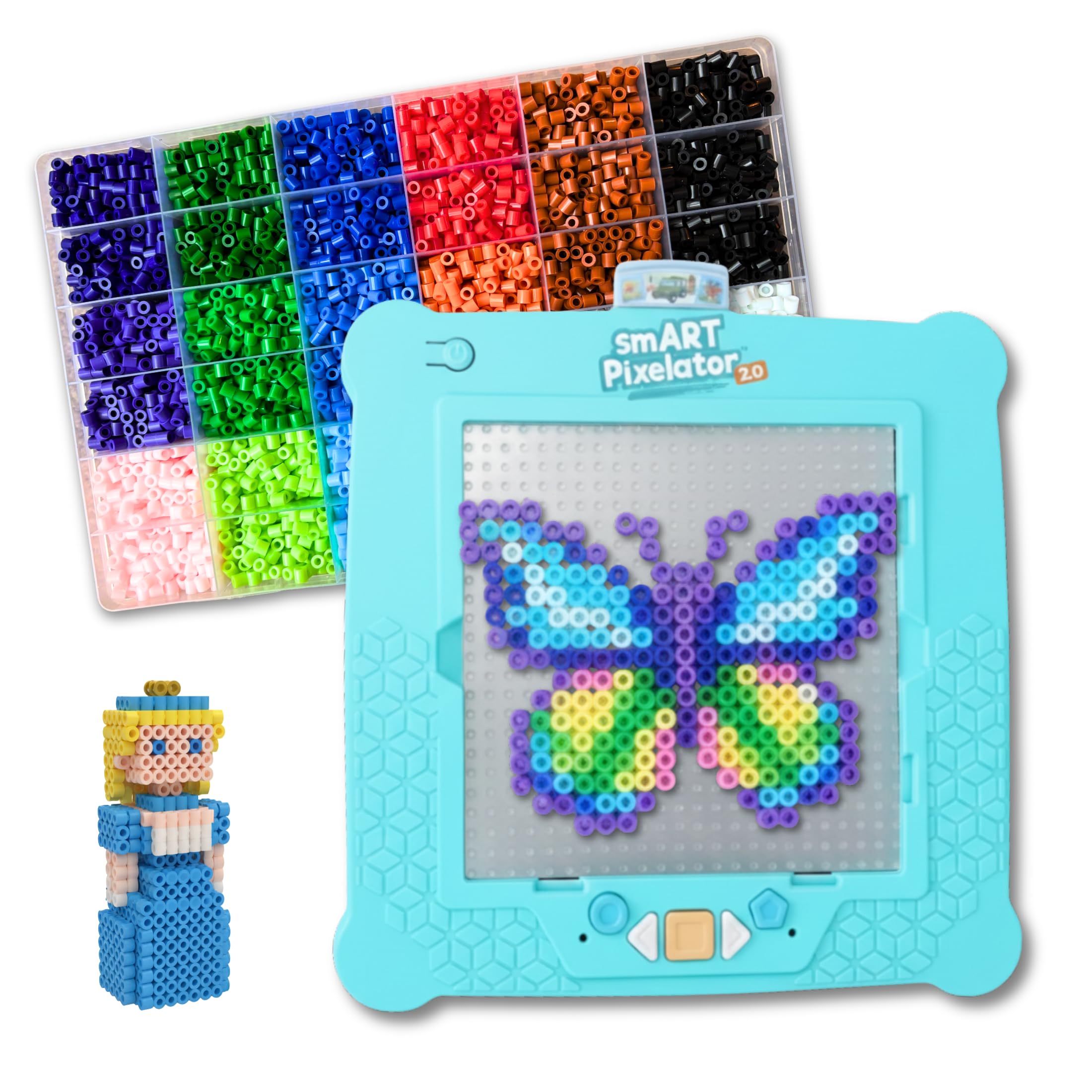 Amazon.com: Flycatcher Smart Pixelator 2.0 Fuse Bead Art Kit – LED
