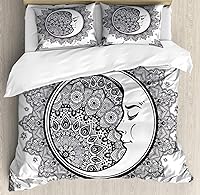 Vista 40 de Ambesonne Juego de funda de edredón de pesca, lubina de boca grande atrapando un bocado en espray de agua, imagen salvaje, juego de cama decorativo