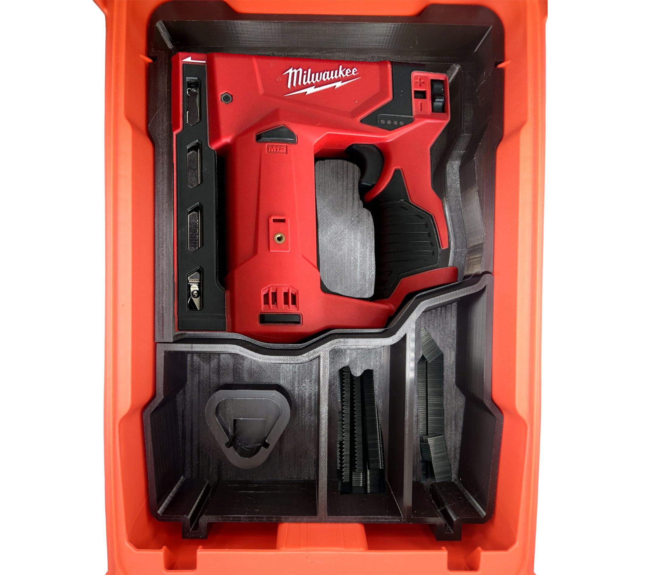 Packout Compact Organizer Insert For Milwaukee M12 Stapler 3/8" Crown Accessory