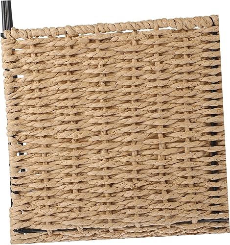 Miniatura 4 de Cesta de almacenamiento tejida multiusos estilo rústico para oficina en casa, hotel, textura cómoda, diseño decorativo