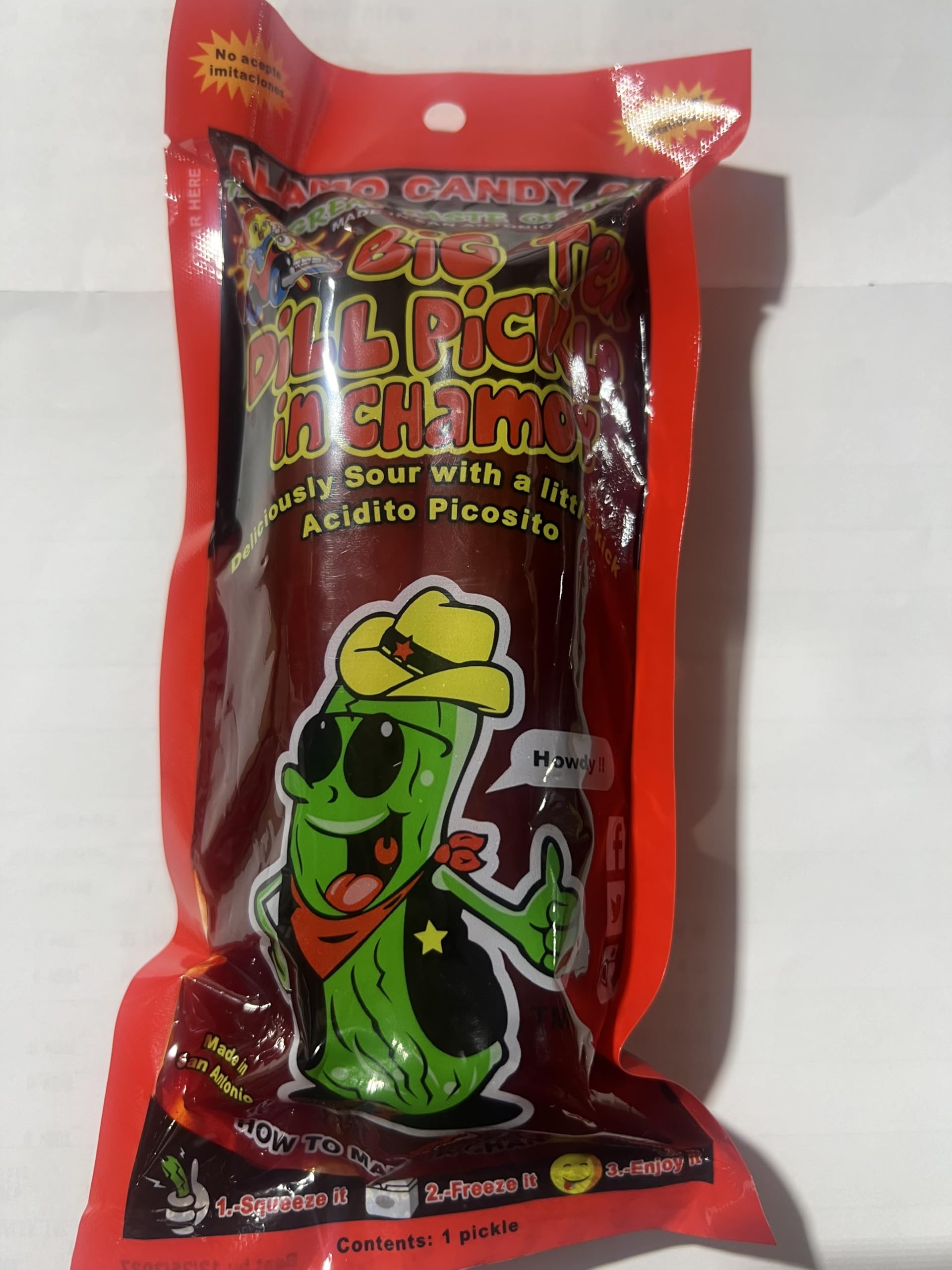 Amazon.com : Big Tex Dill Pickle in Chamoy, Sour with a Kick