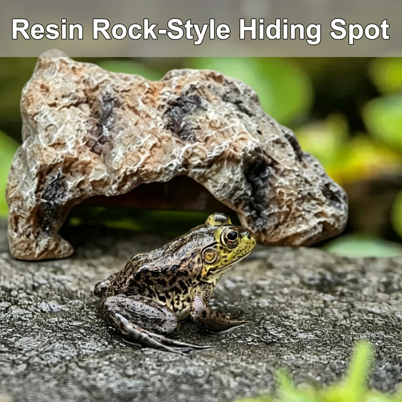 Cueva Natural Hiding PequeñA,Escondite De Reptiles,DecoracióN De Cueva,DecoracióN Cueva Adorno para PequeñOs Lagartos Serpiente Tortuga Ranas Anfibios PequeñA Cueva Escondite DragóN Barbudo