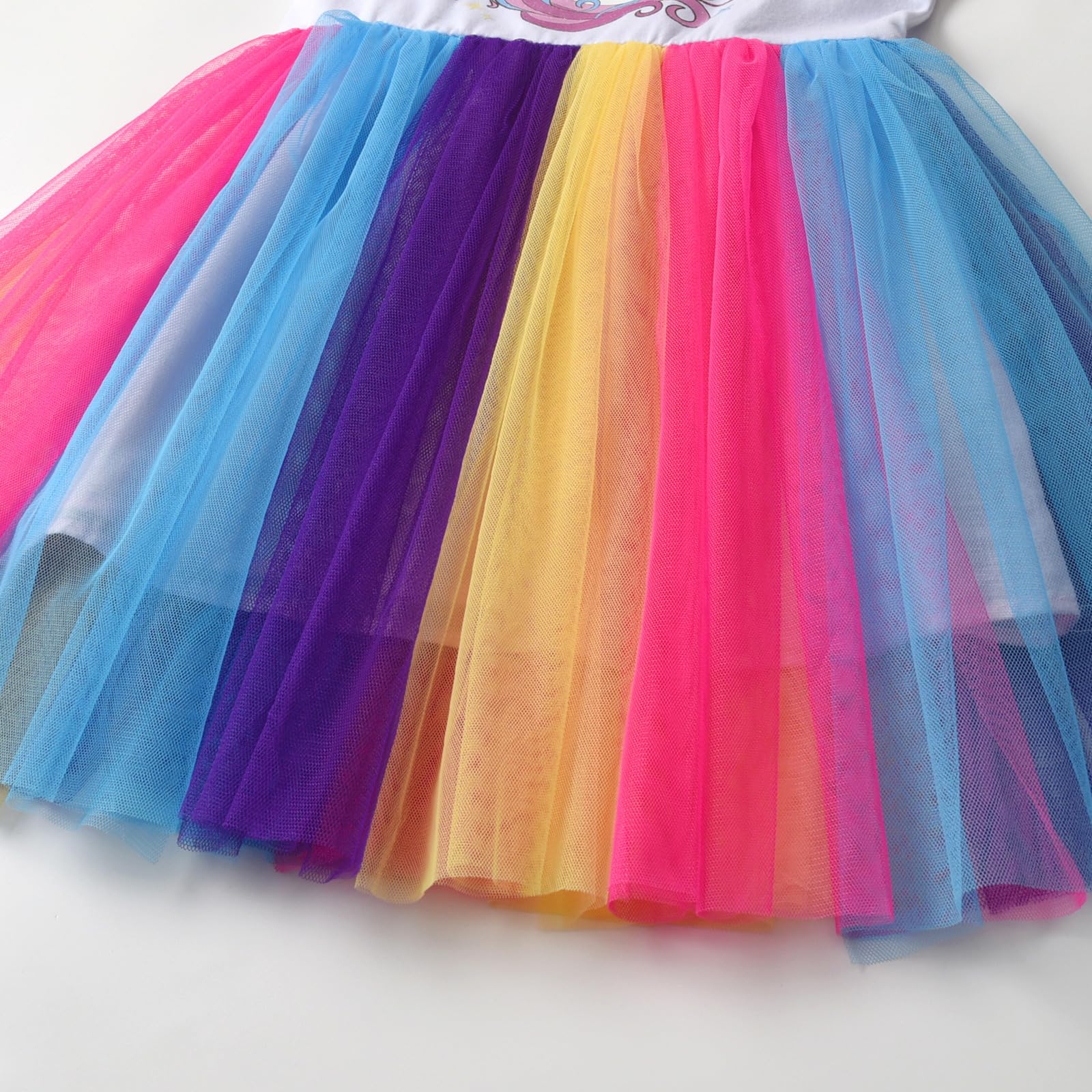 Vestido de Unicornio para Niñas Tul Princesa Primavera Verano 2-8 años