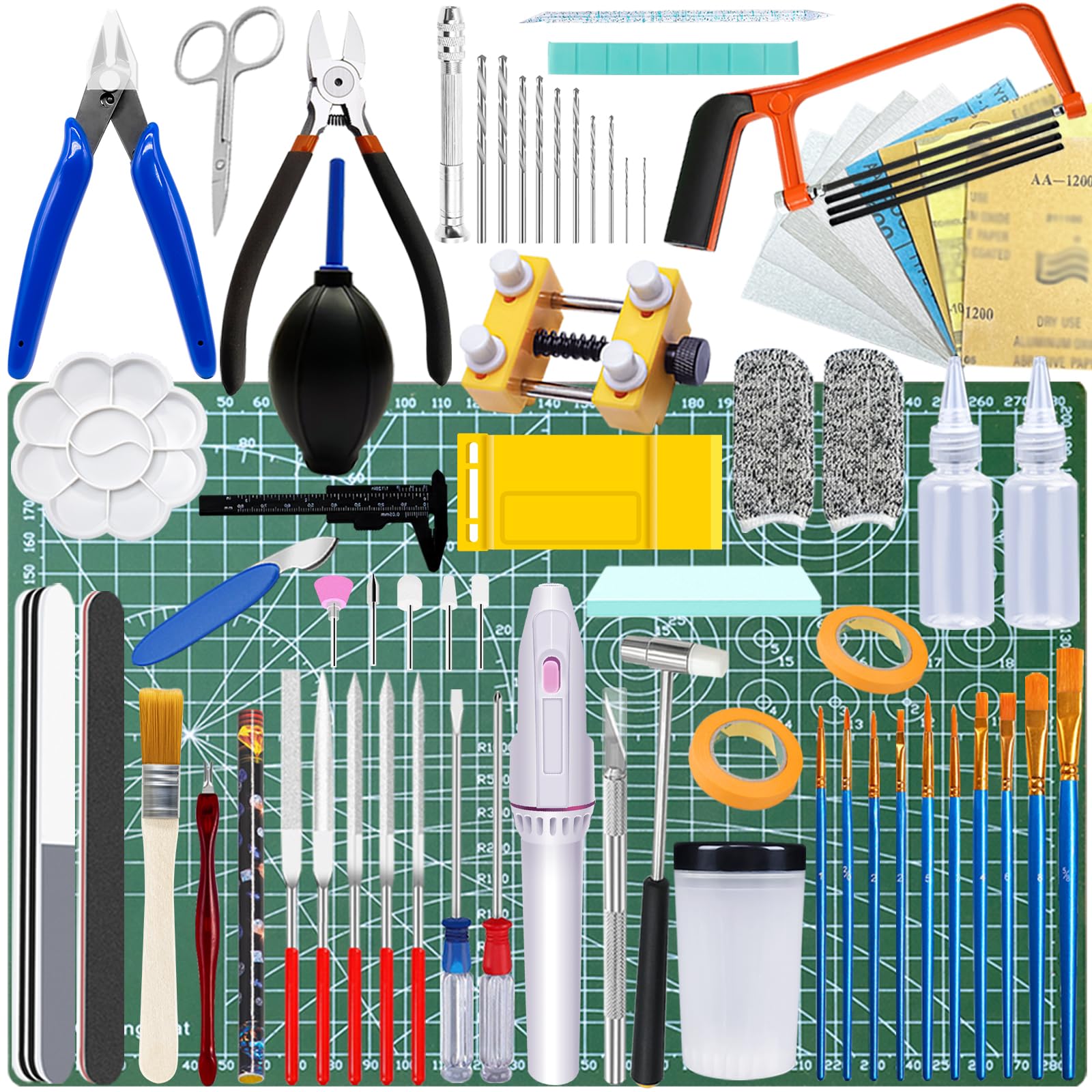 Waltool 78Pcs Professional Gundam Model Tools Kit Hobby Building Tools for Buildings, Repairing and Fixing