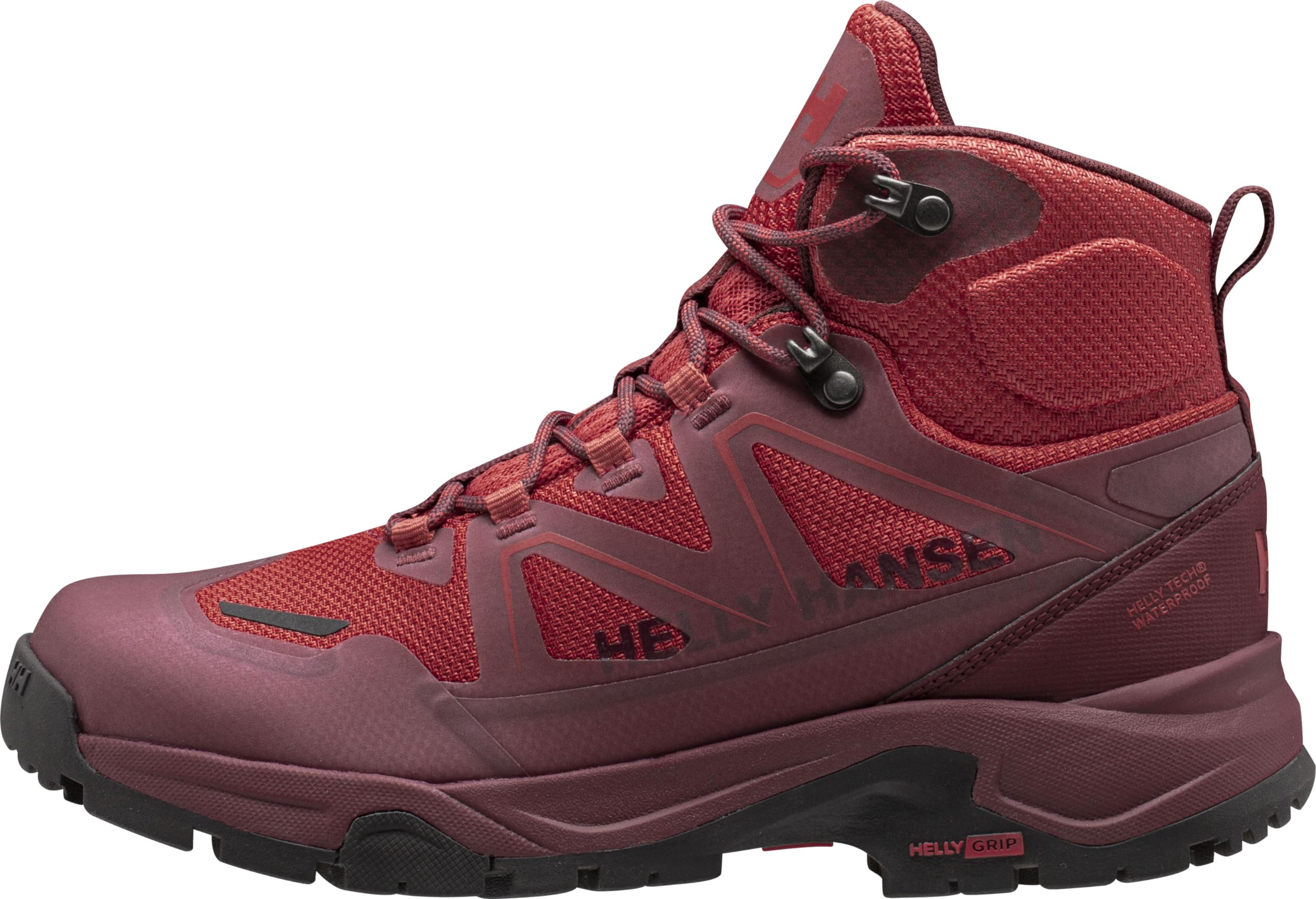 Helly Hansen Womens W Cascade Mid Ht, Hickory/Poppy RED, 9F