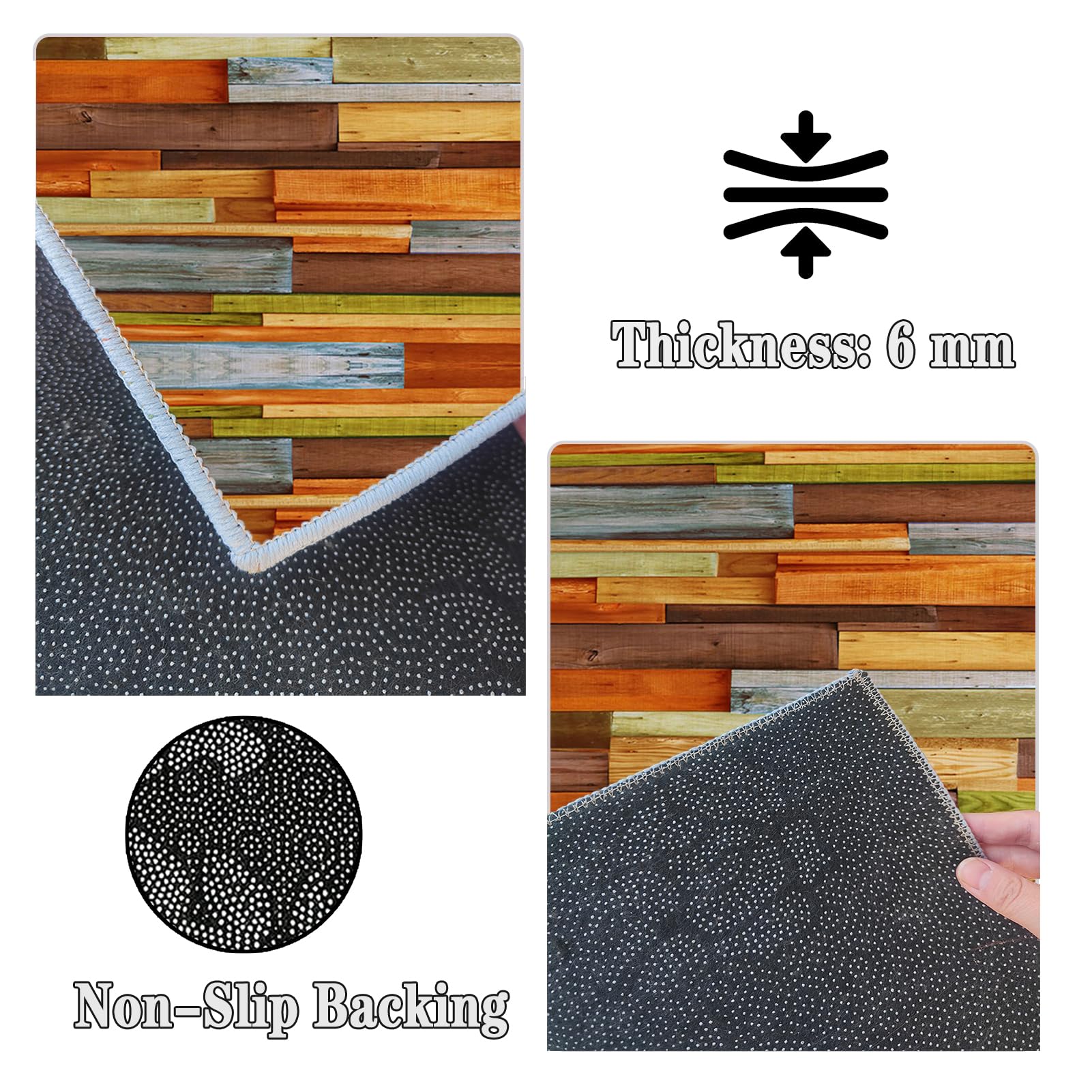 Tapis de Couloir Long, Tapis pour Cuisine Devant évier 80 x 240 cm