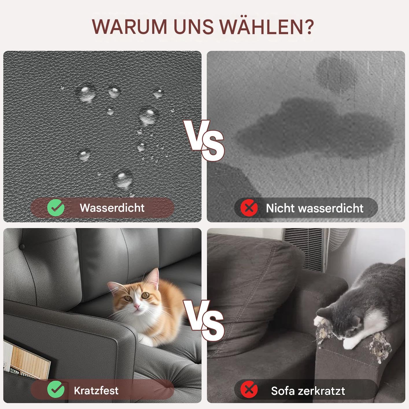 Eck-Schlafsofa 3-Sitzer mit Stauraum und praktischen Laufrollen Dunkelgrau | mit Geräuschlose Laufrollen und Integrierter Stauraum Katzenkratzfestes Kunstleder Dunkelgrau für Wohnzimmer