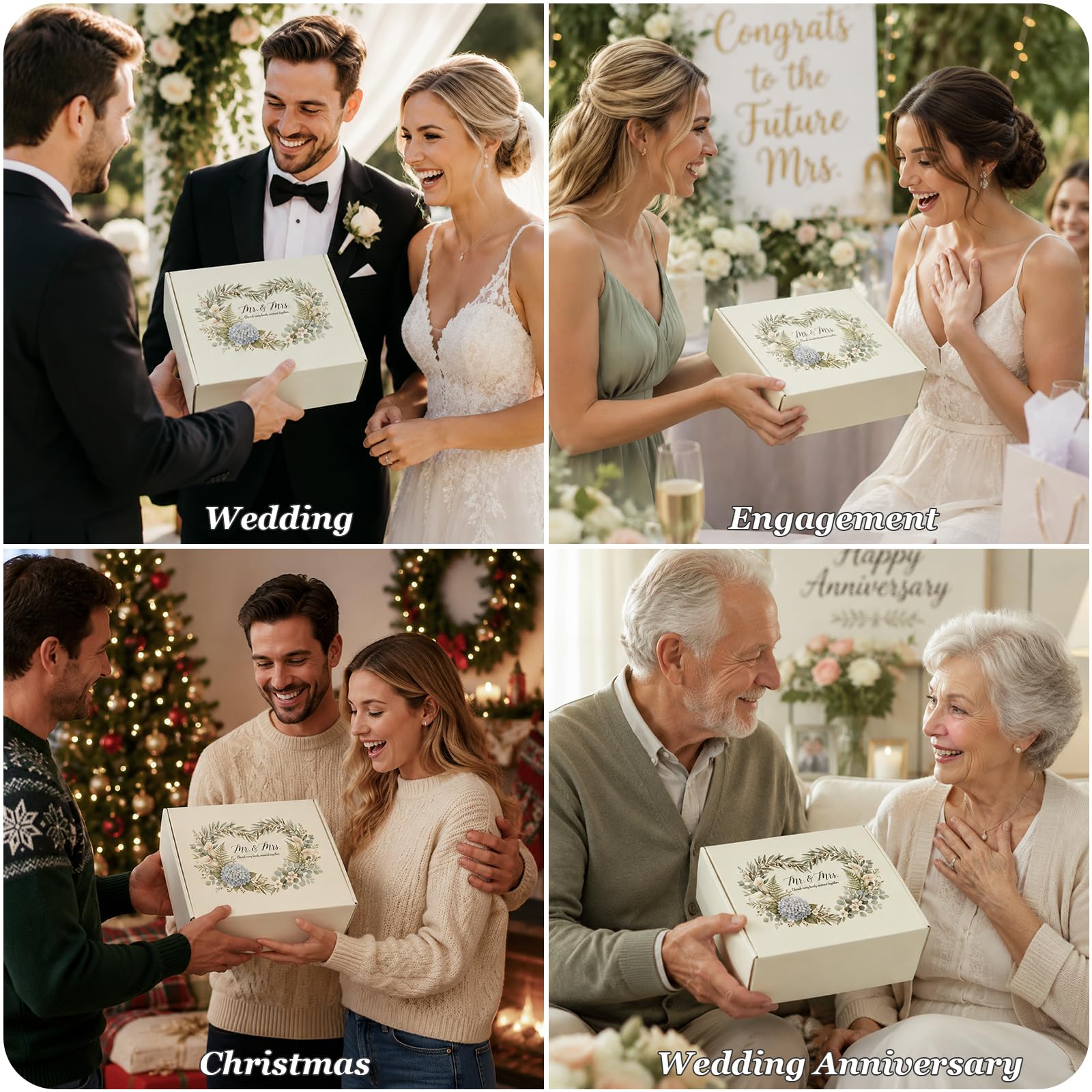 Ensemble cadeau de mariage pour couple de mariés, coffret cadeau Mr