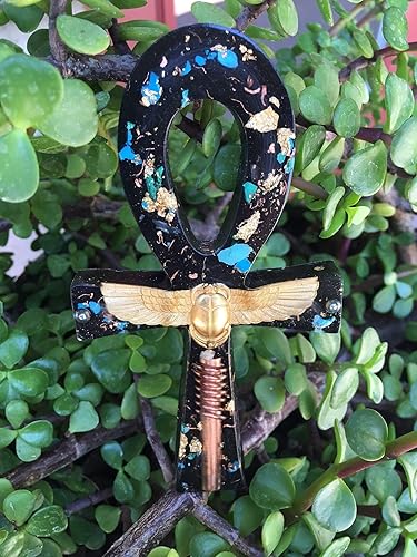 Miniatura 3 de Orgone ASG Ankh with a mini wand and winged scarab