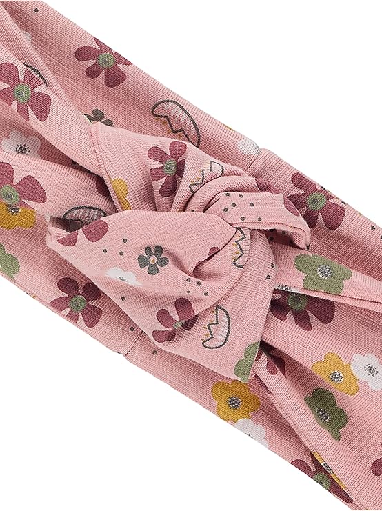 Mädchen Stirnband Mit Knoten - Elastisches Haarband Aus Jersey In Lichtbraun