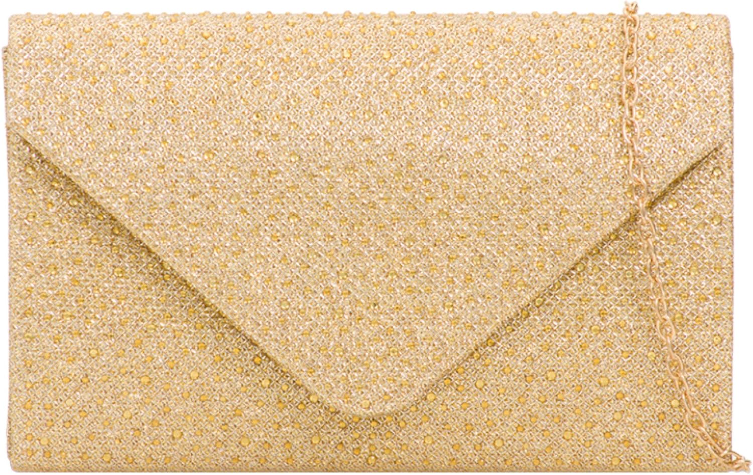 Girly Handbags Womens Gemstones Clutch Bag