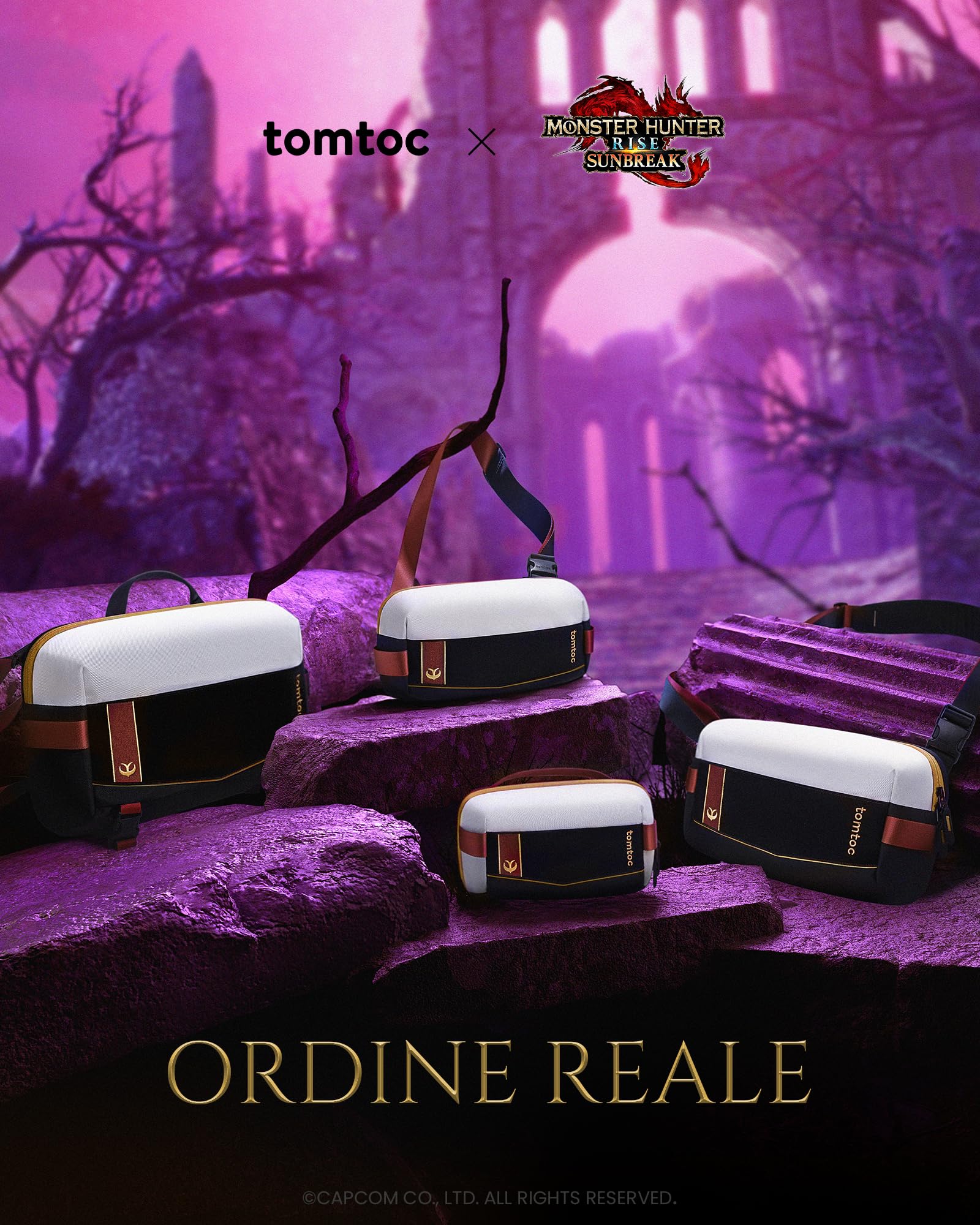 tomtoc Royal Order Sling Bag L per MacBook Pro 14 Pollici M1 Pro/Max, Borsa a tracolla Minimalista per il petto, Resistente all'acqua e Leggera per i Viaggi e il Lavoro