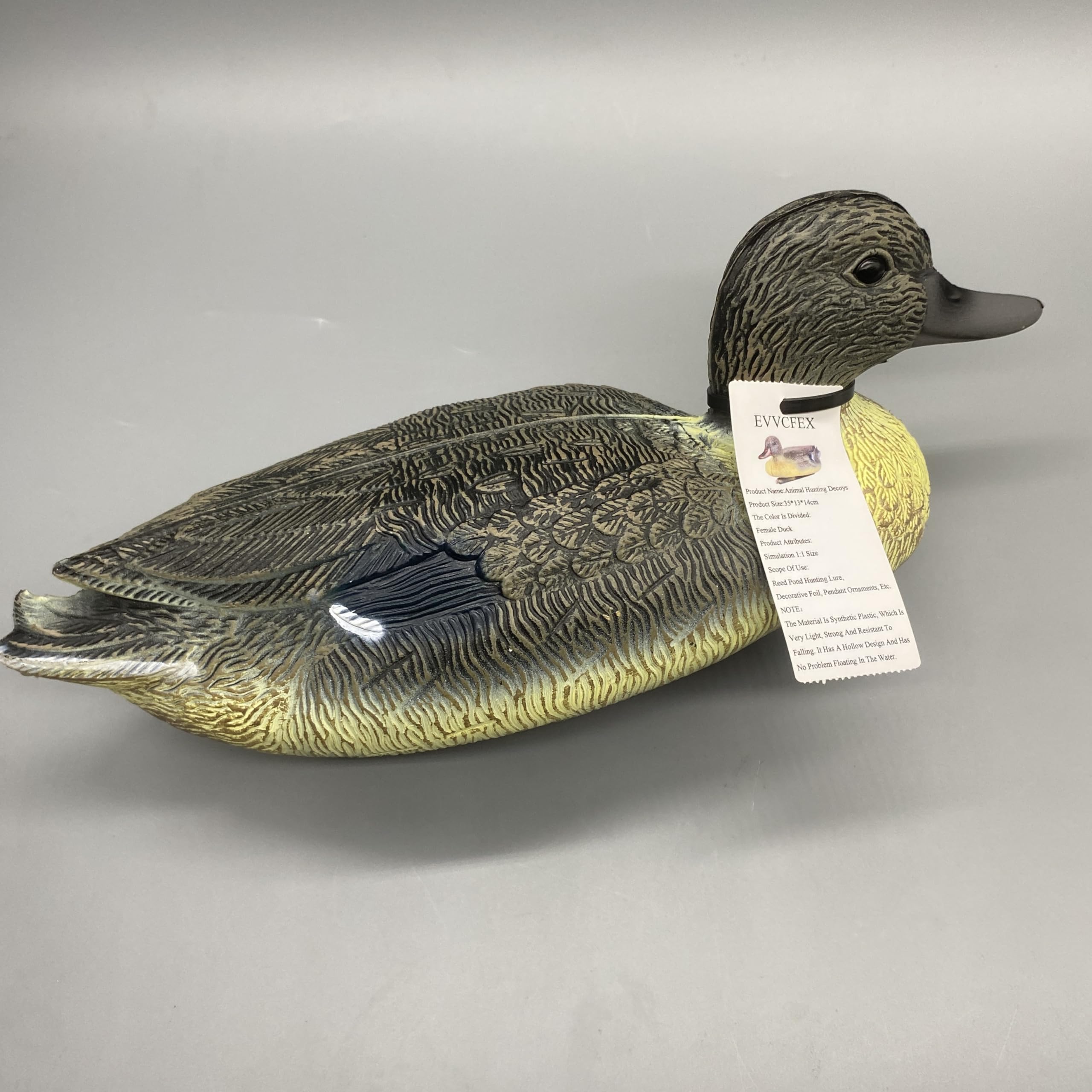 EVVCFEX Animal Hunting Decoys - Lifelike 1:1 Size Duck Decoy for Marshland Hunting and Decoration