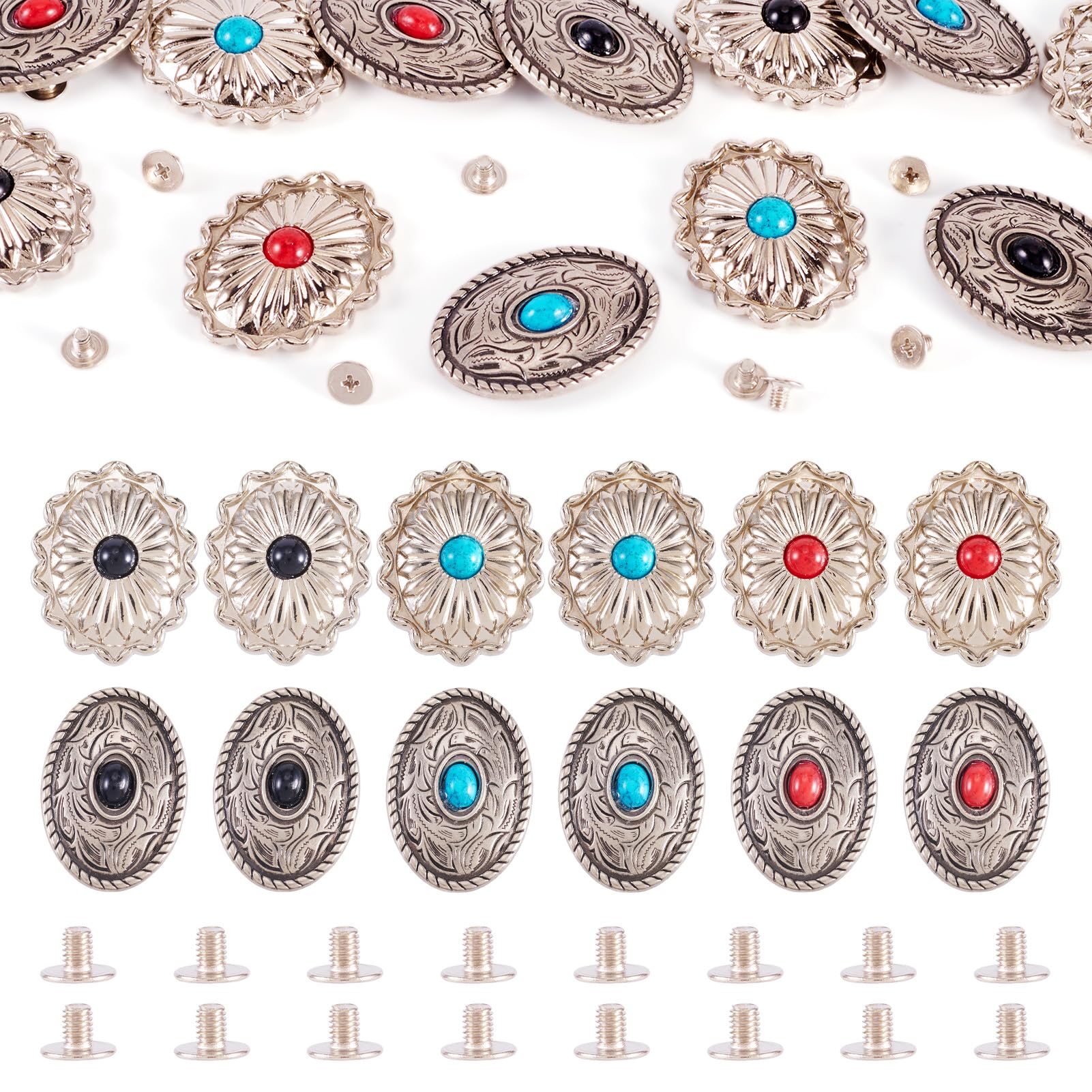 Boutons ovales style vintage pour personnaliser vos vestes en jean et ceintures en cuir