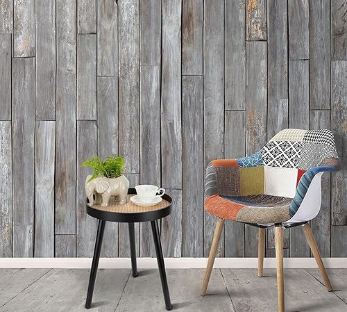 Miniatura 30 de Juego de 2 mesas de centro redondas modernas, de mediados de siglo, mesa de centro pequeña de granja, mesita de noche de madera, mesa auxiliar