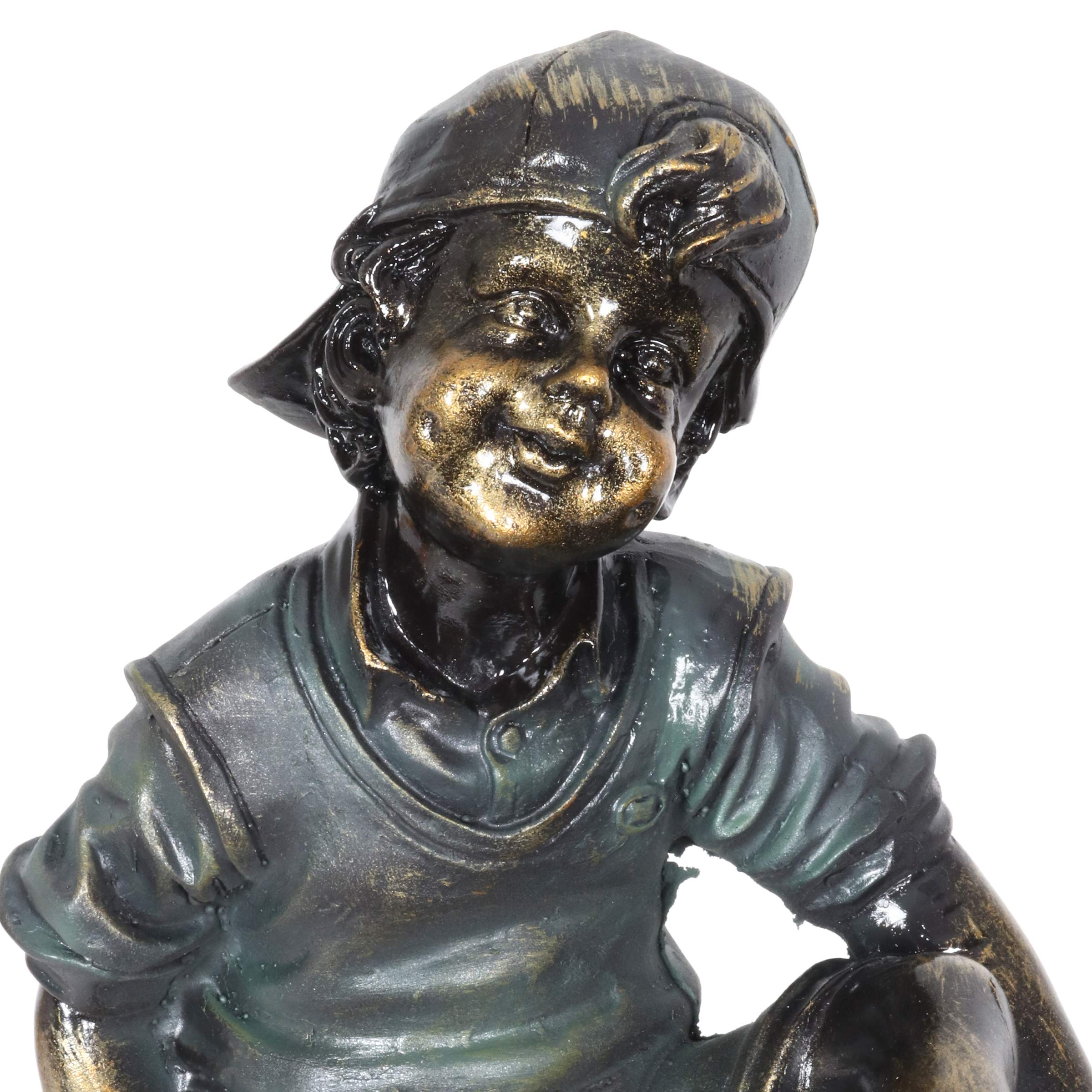 金属製 子供の像 約30cm Amazon.co.jp: Exhart シーソー 子供用像 ブロンズ緑青仕上げ 丈夫な