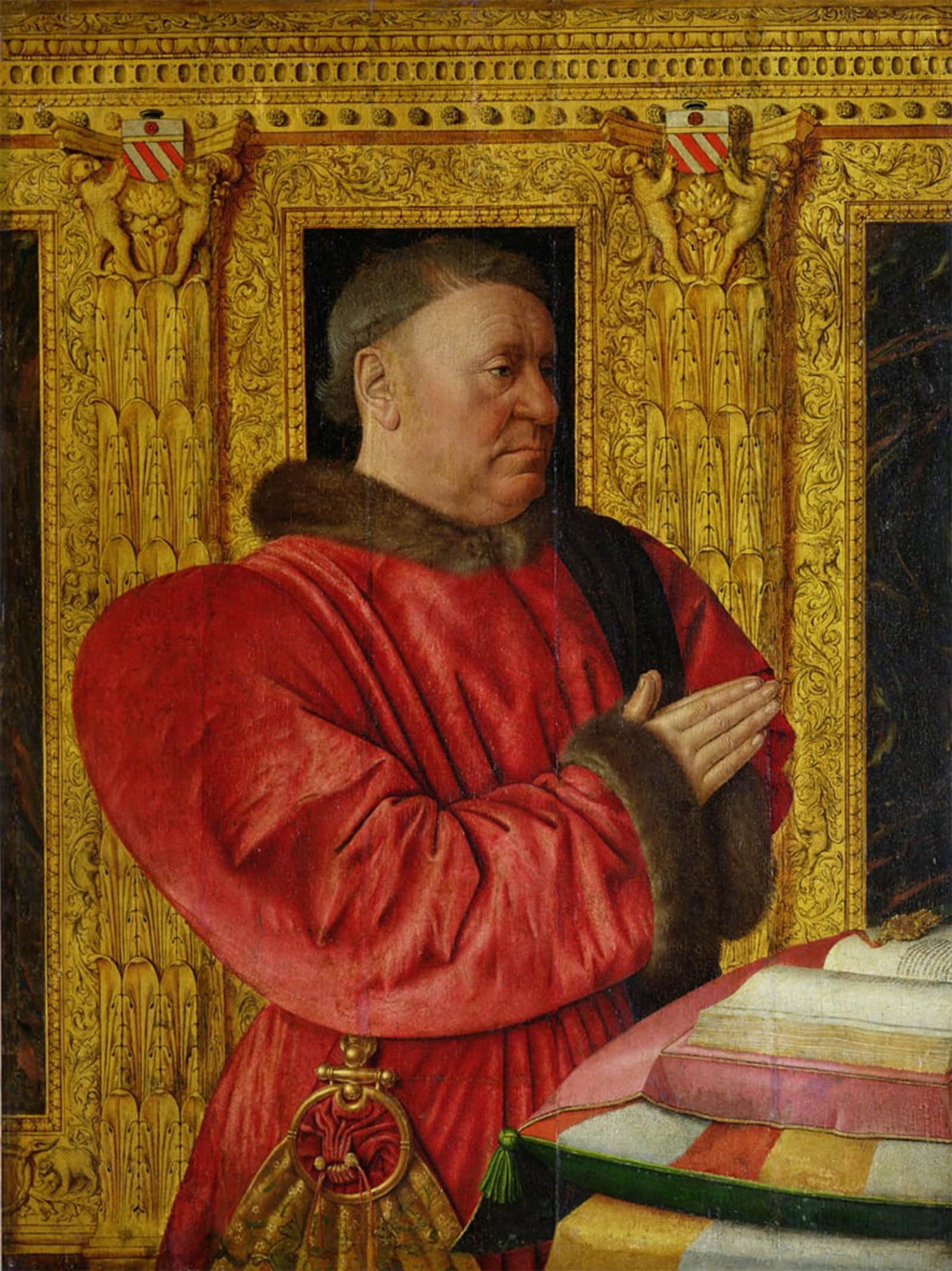 ARTXLXXBN Famous Prints Artwork Pictures Poster Painting Art Portrait of Chancellor Guillaume Jouvenel Des Ursins by Jean Fouquet Artwork Landscape Pictures for Home Decor 60x90cm