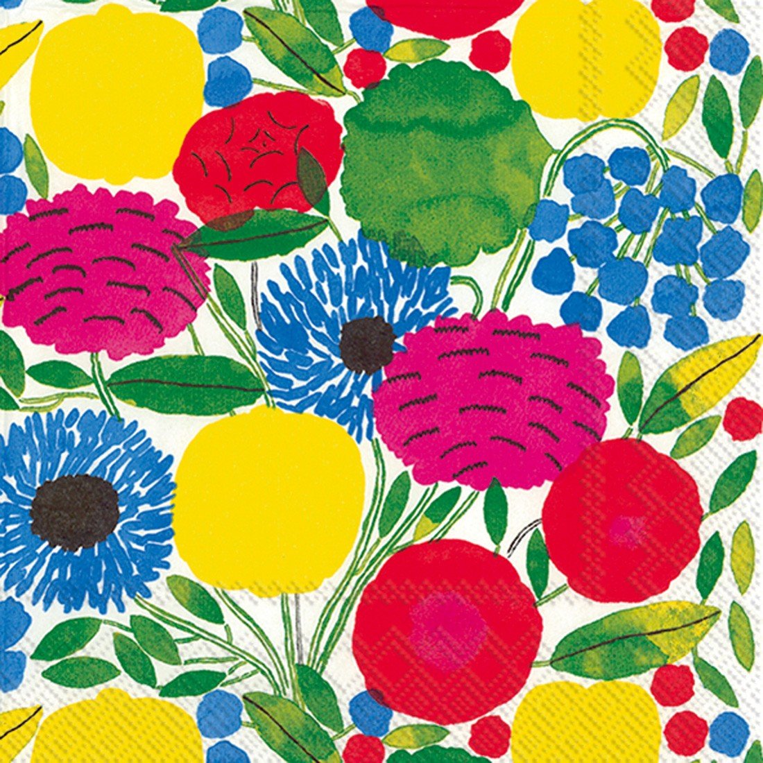 Ideal Home Papierservietten – Marimekko Sitruunapuu, 3-lagig, 20 Stück