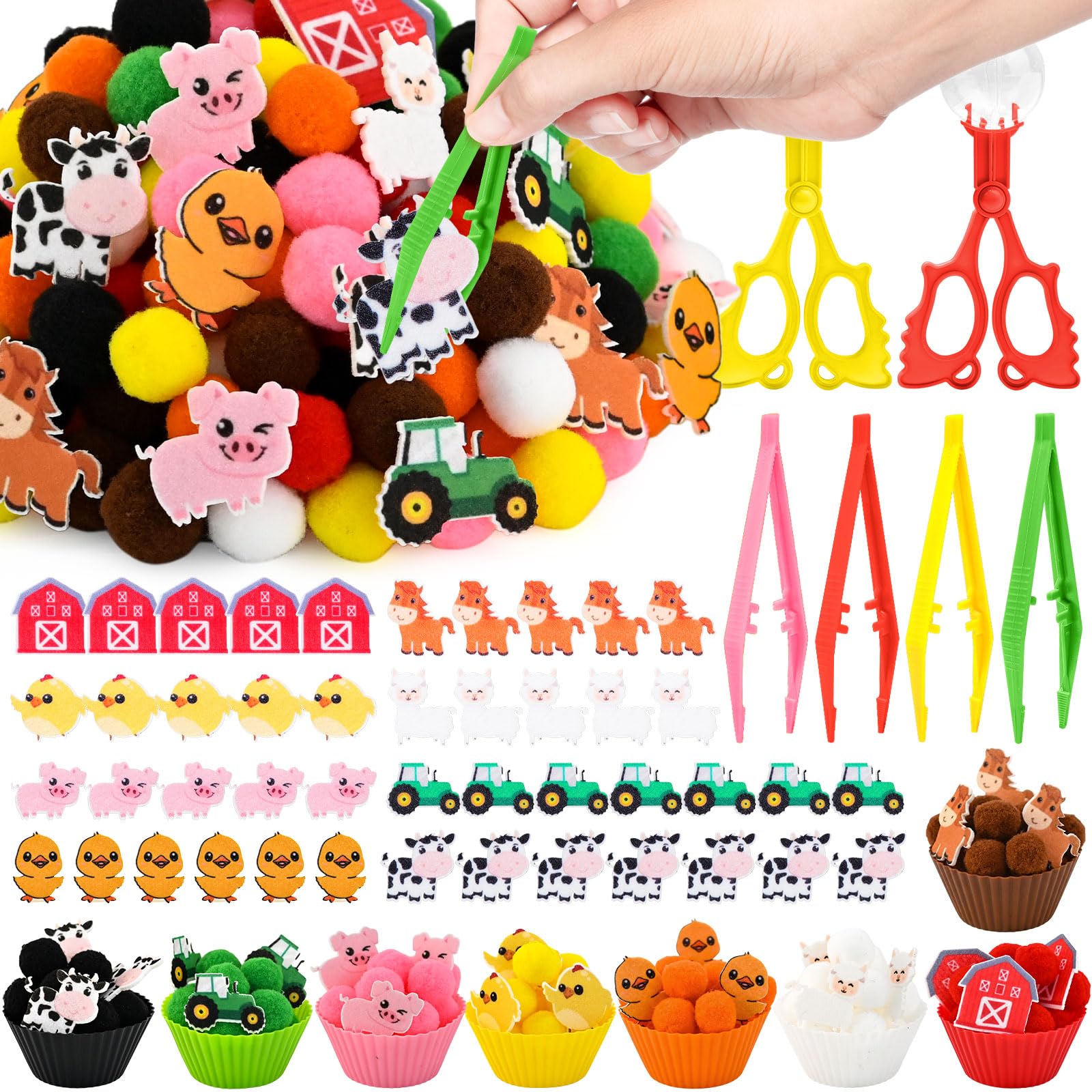 Construction Sensory Bin (Farm Animals)