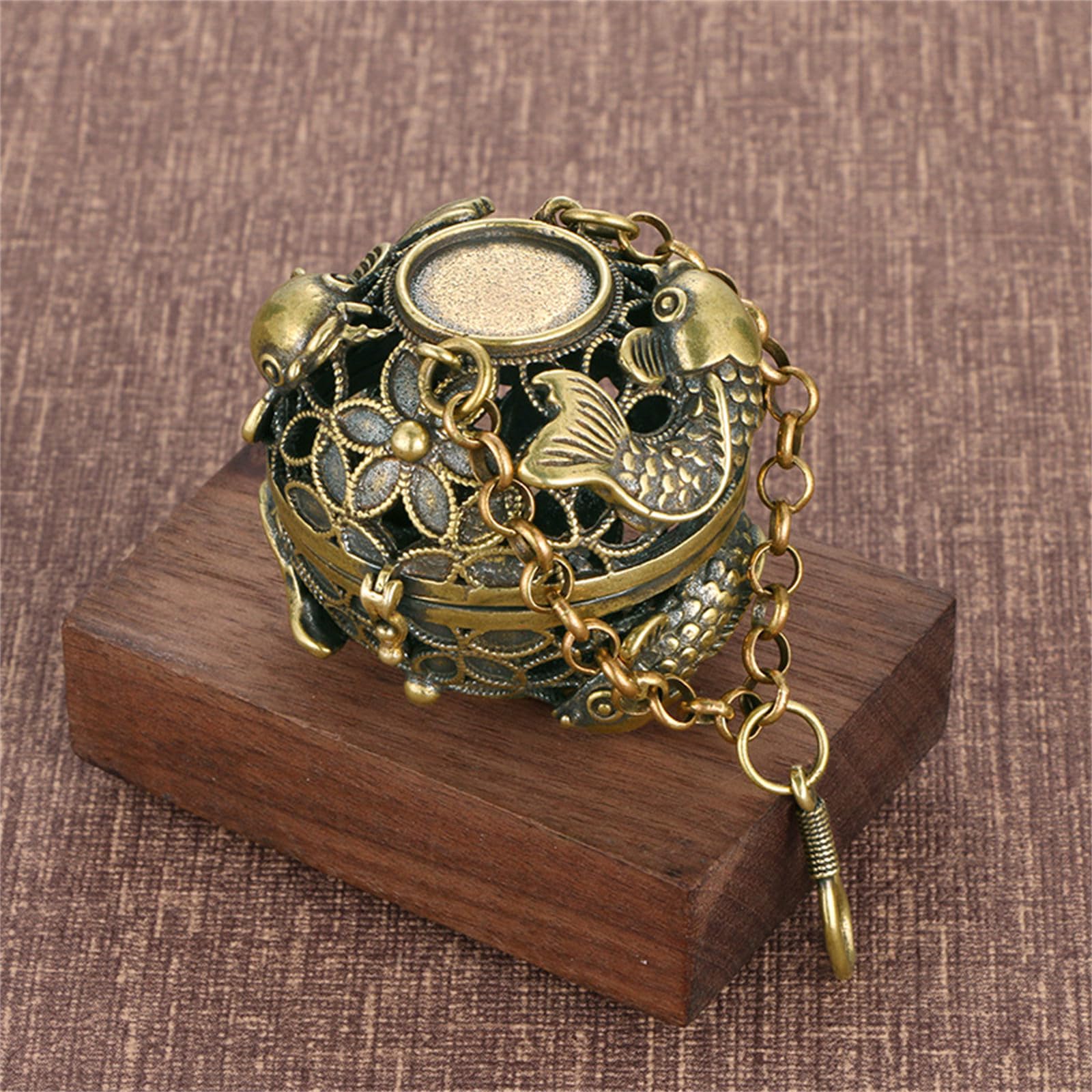 Diffusori di fragranze in Ottone Anticato for aromaterapia for Decorazioni for la casa, incensi Decorativi in ​​Ottone(B)
