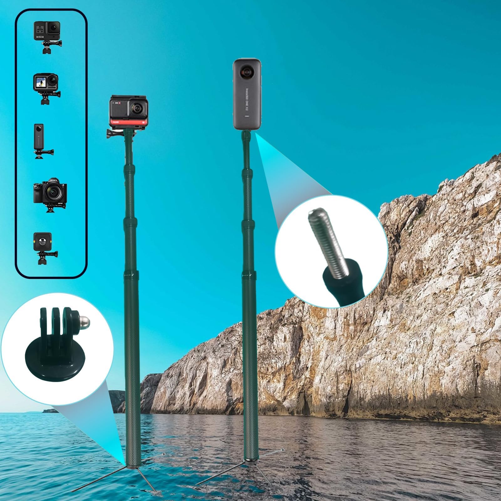 Insta 360 Go 3s Accessories Carbon Fiber Selfie Stick For