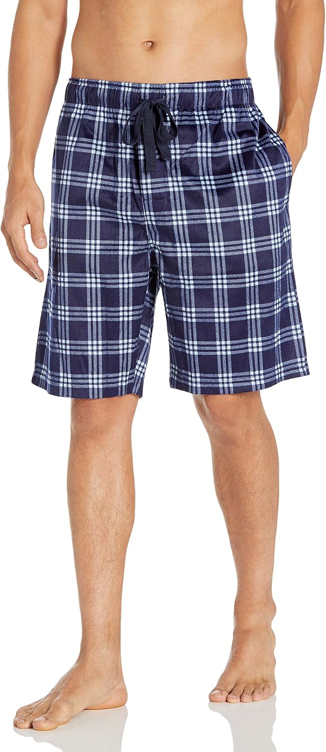 CHAPS Mens Lite Touch Fleece Drawstring Sleep Short Pajama Bottom