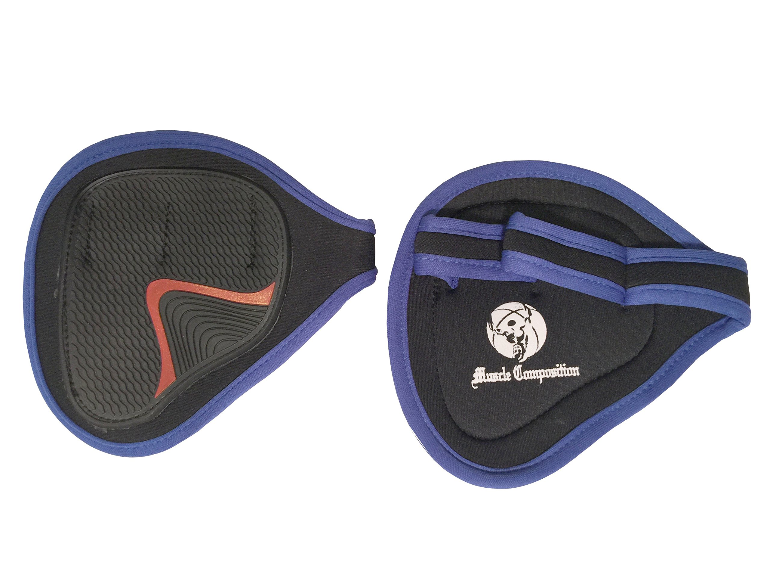 Muscle Composition Best Grip On The Market. Gym Gloves Alternative Gym Grip Pads. for Workout, Cross Fitness, Weight Lifting, Powerlifting.