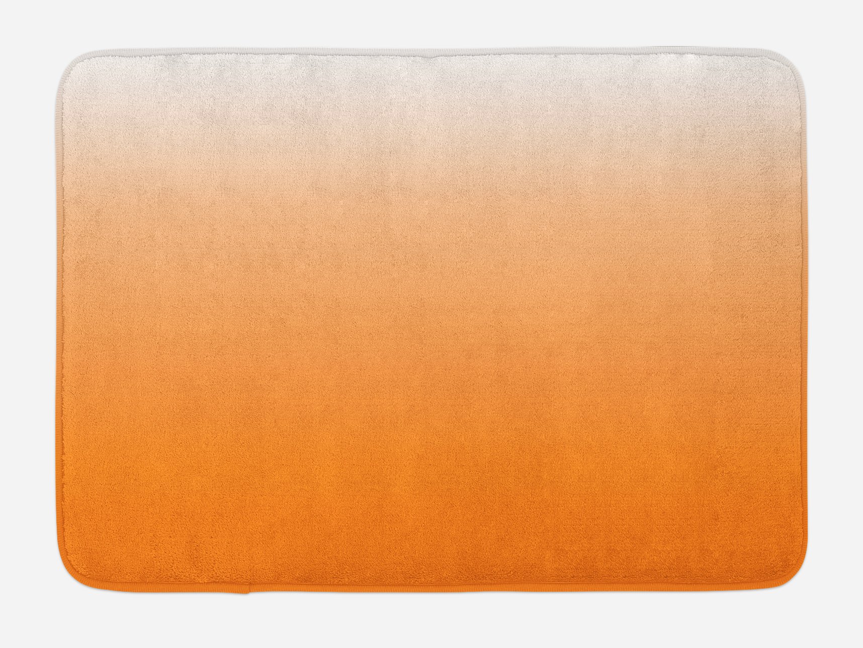 Ambesonne Ombre Bath Mat, Sunset Summer Inspired Orange Colored Modern Abstract Design Work of Art Print, Plush Bathroom Decor Mat with Non Slip Backing, 30.2