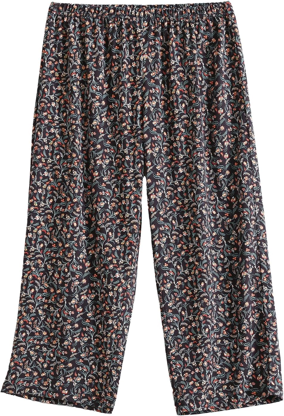 PNAEONG Women's Capri Pajama Pants Lounge Causal Bottoms Fun Print Sleep Pants