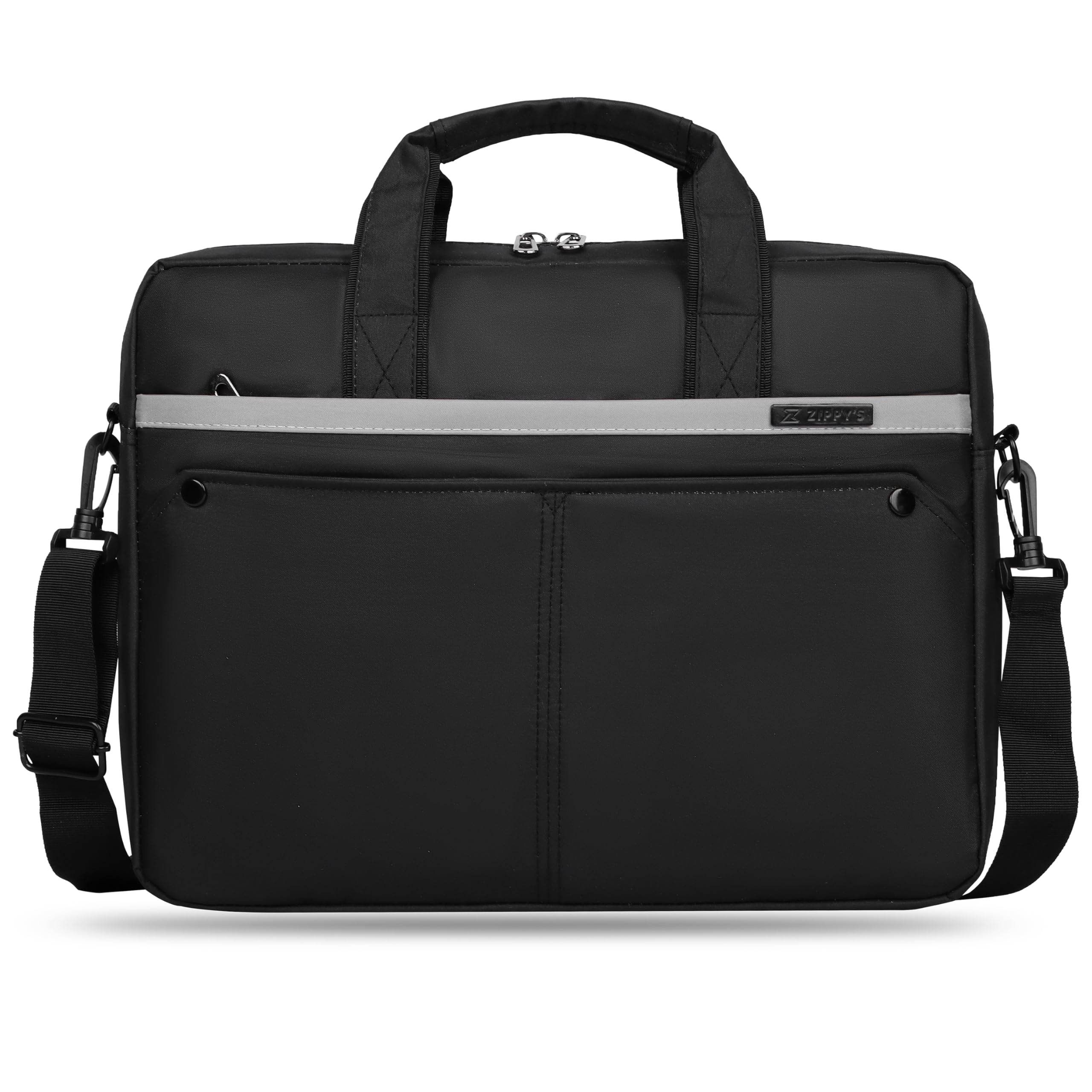 Zippys Laptop Bag Messenger Office Handbag with Adjustable Shoulder Strap, 15.6 Inch Briefcase for Business, Meetings with Multi-Compartments, Lightweight Handbags for Men & Women (Black) (B0D1R8MTCD) Amazon Price History, Amazon Price Tracker