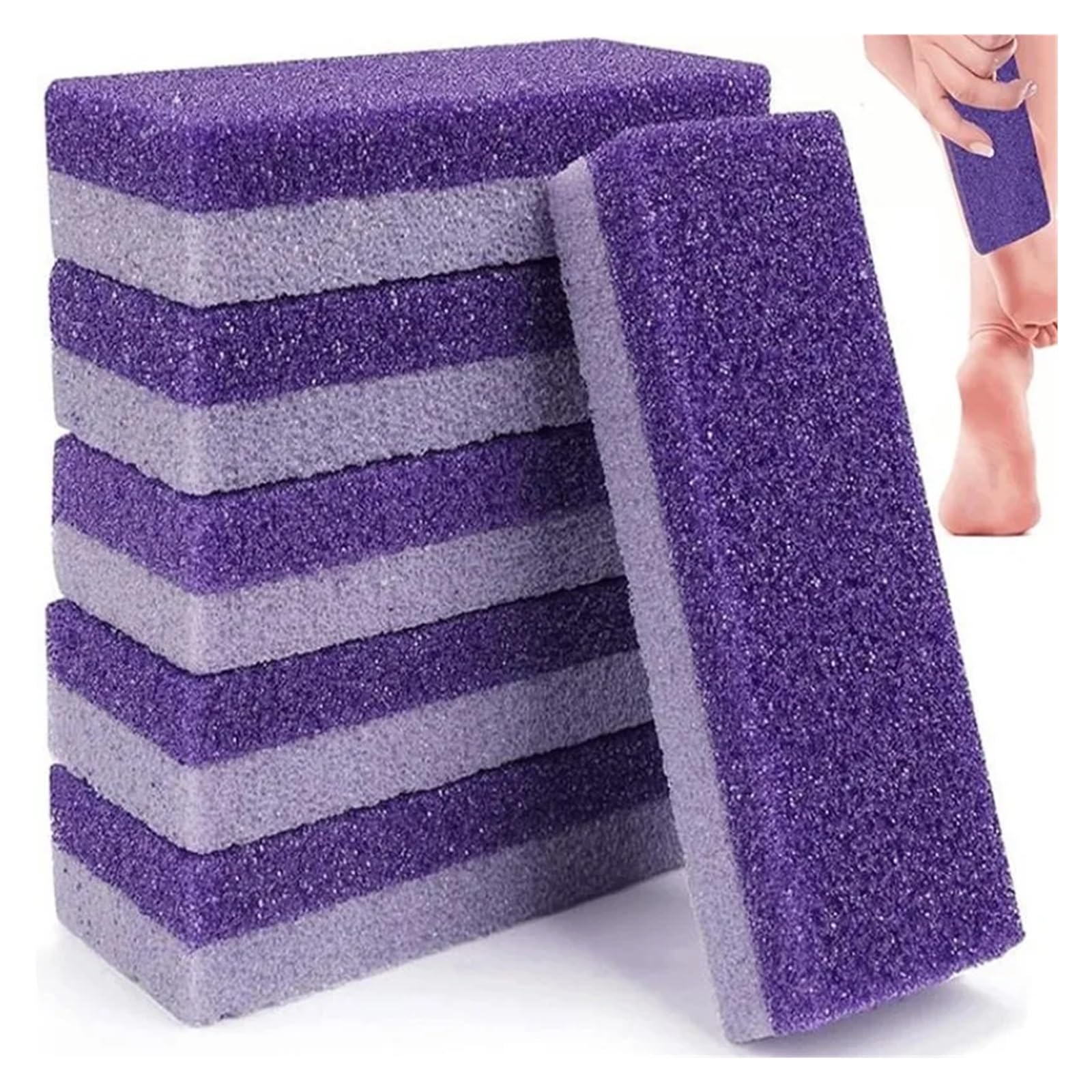 Piedra Pómez for El Cuidado De Los Pies, Depurador Piel Muerta Doble Cara 2 En 1 for Removedor Manos Y Cuerpo(10Pcs)