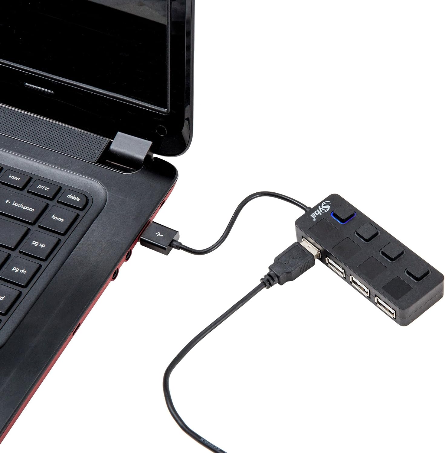 Connectland CL-U2MNHUB-4B 4 Ports USB V2.0 Mini Hub (Black)