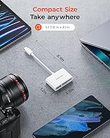 Vista 7 de RayCue Lector de tarjetas SD USB-C - Lector de tarjetas tipo C a SD/MicroSD para iPhone 15/iPad/Mac/Laptop, iMac/iPad Pro/Air/Mini, MacBook Pro/Air