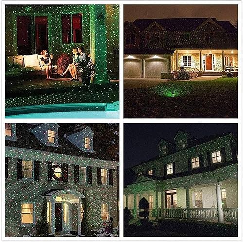 Miniatura 5 de NEWNAN Proyector solar de Navidad, jardín impermeable al aire libre de las luces solares IP65, fiesta de Navidad