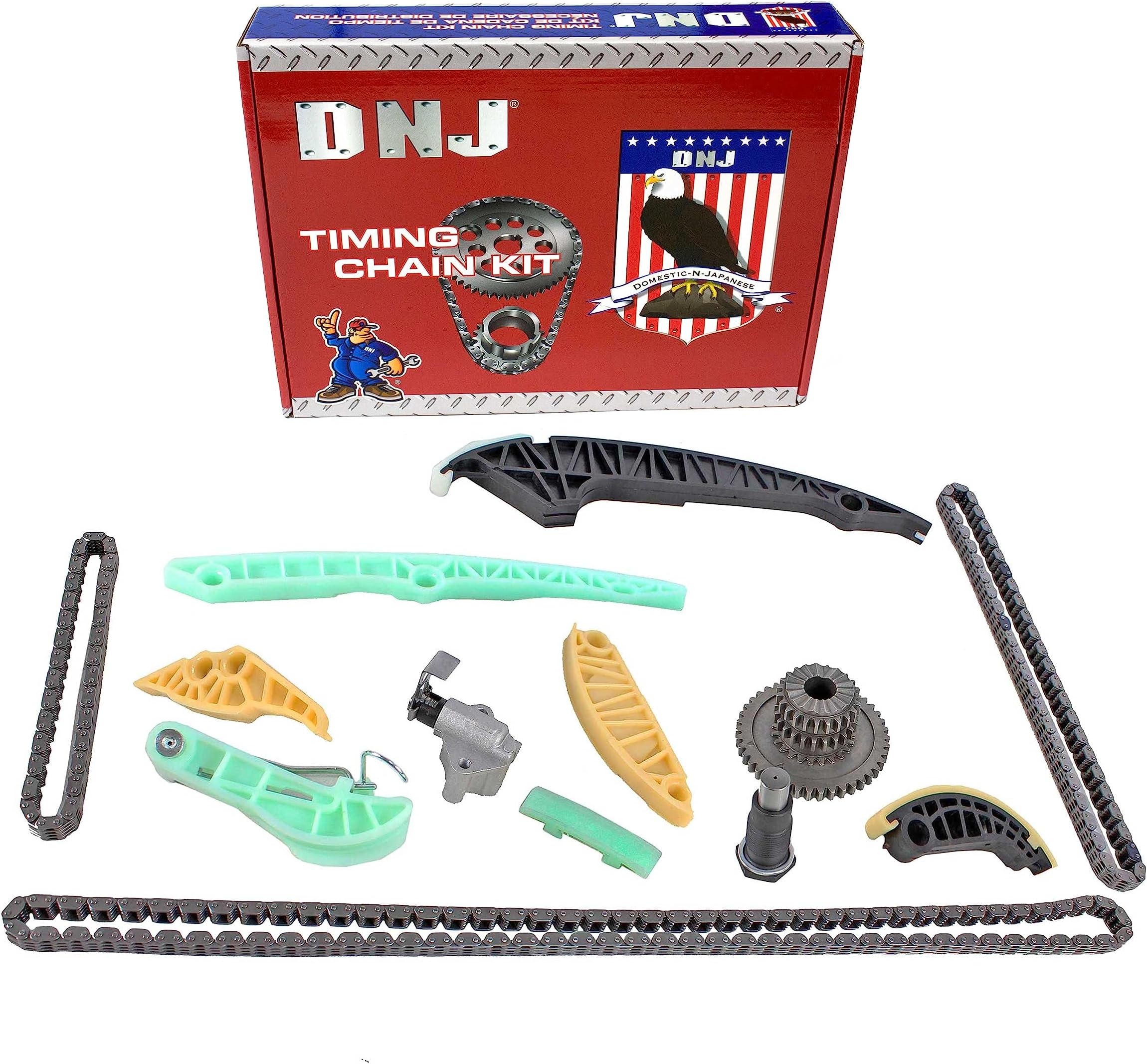 DNJ TK805 Timing Chain Kit compatible with 2006-2017 A3, A3 Quattro, A4 2.0L L4 16V DOHC 1984cc