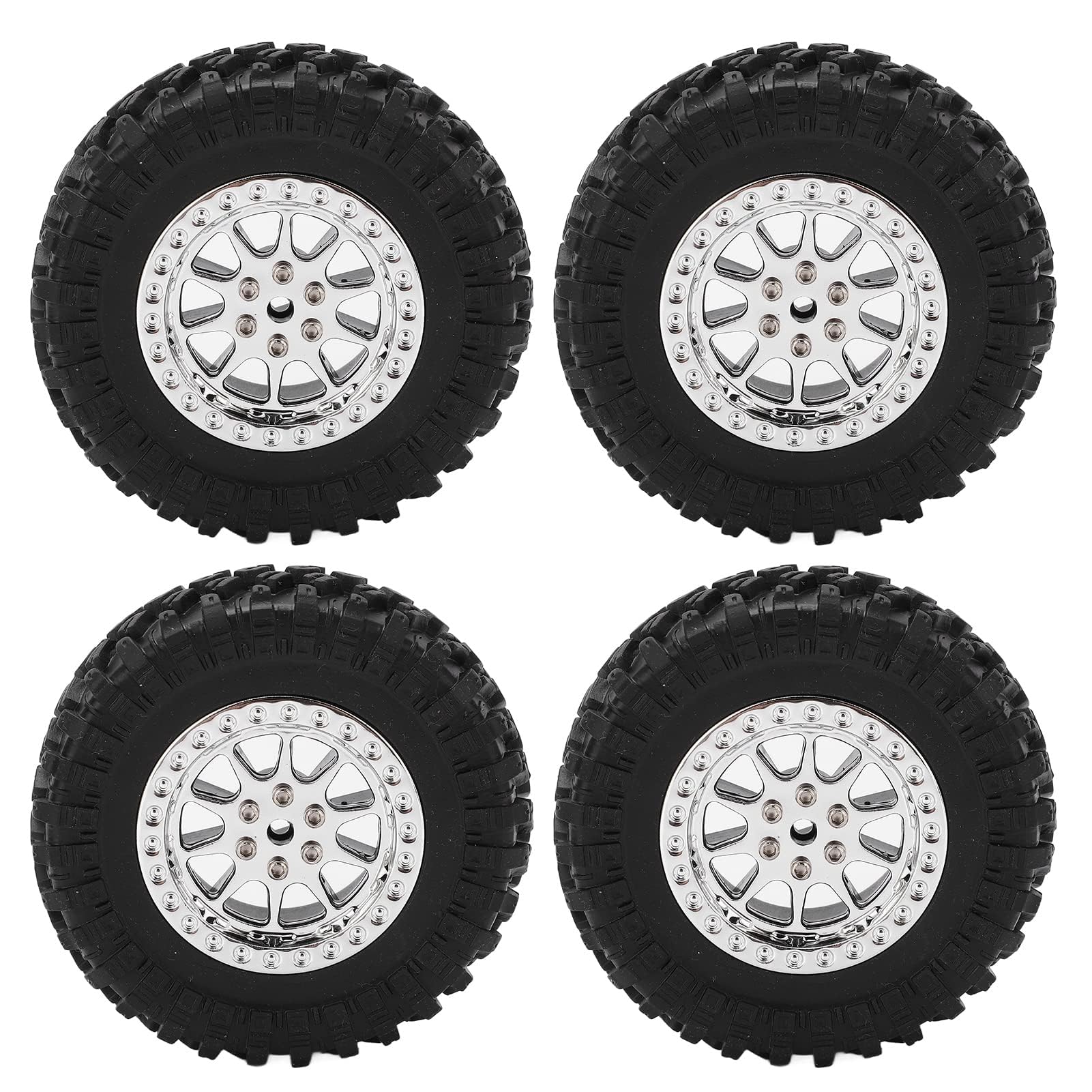 HERCHR 4Pcs RC Crawler Rubber Tires