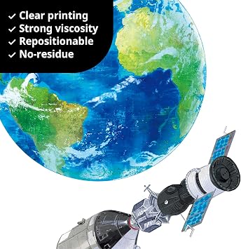 DECOWALL Educational Solar System Wall Stickers Decals Kids (DS9-2007)