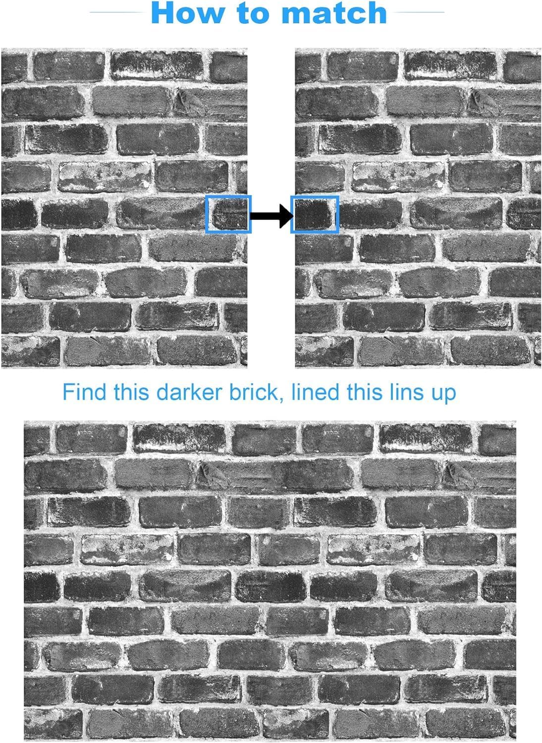 NIKKHO Carta da Parati Autoadesiva Mattone Vintage Decorativo Sfondo Adesivo Vinile Finta Pietra Carta da Parati Mattoni Pellicola Adesiva Lavabile Paraschizzi Cucina Rimuovibile (Mattone grigio) - Immagine 5