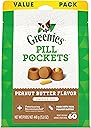 Greenies Pill Pockets for Dogs Large Size, Soft Dog Treats, with Real Peanut Butter, 15.8 oz. Pouch (60 Treats)