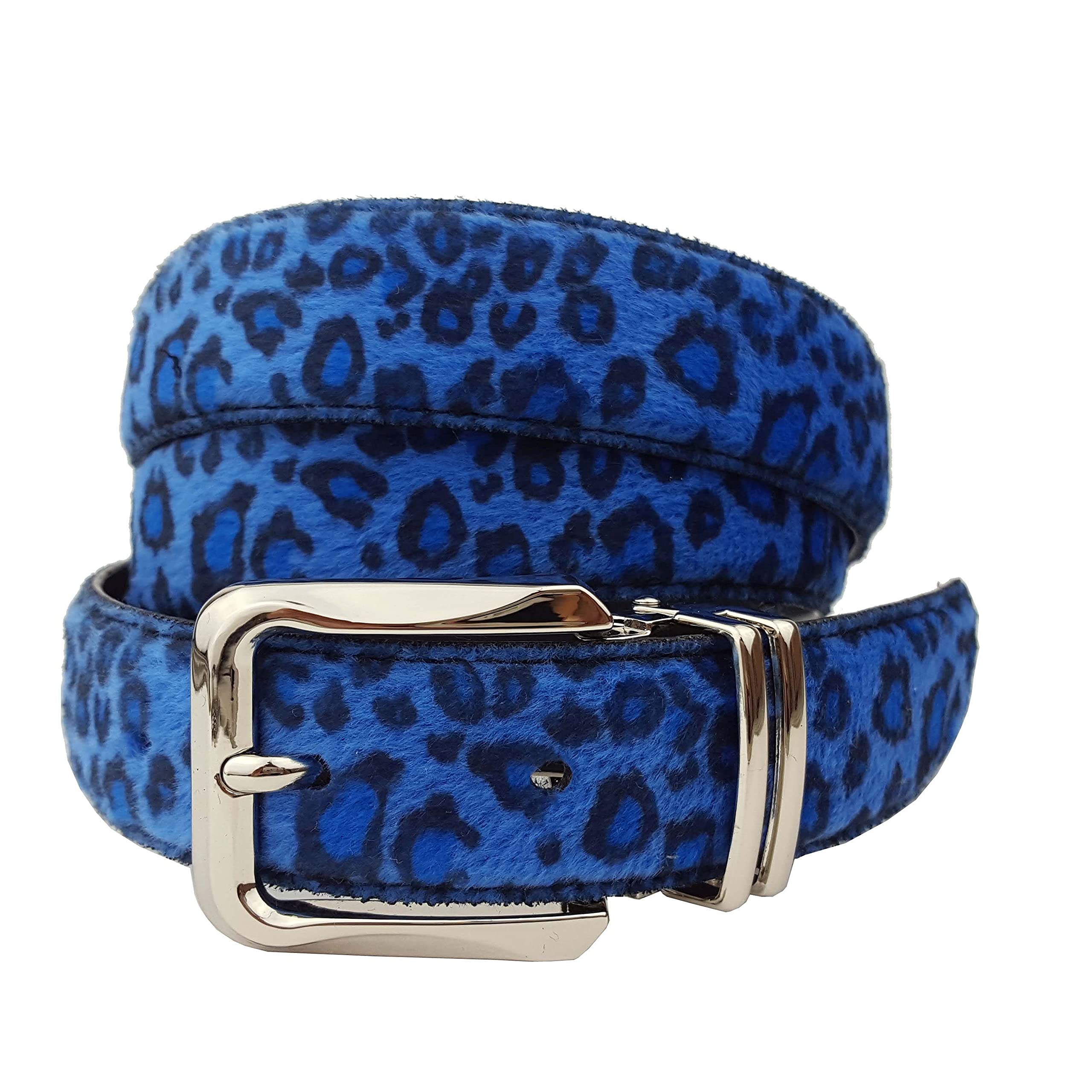 Faux Fur Leopard Print Belt