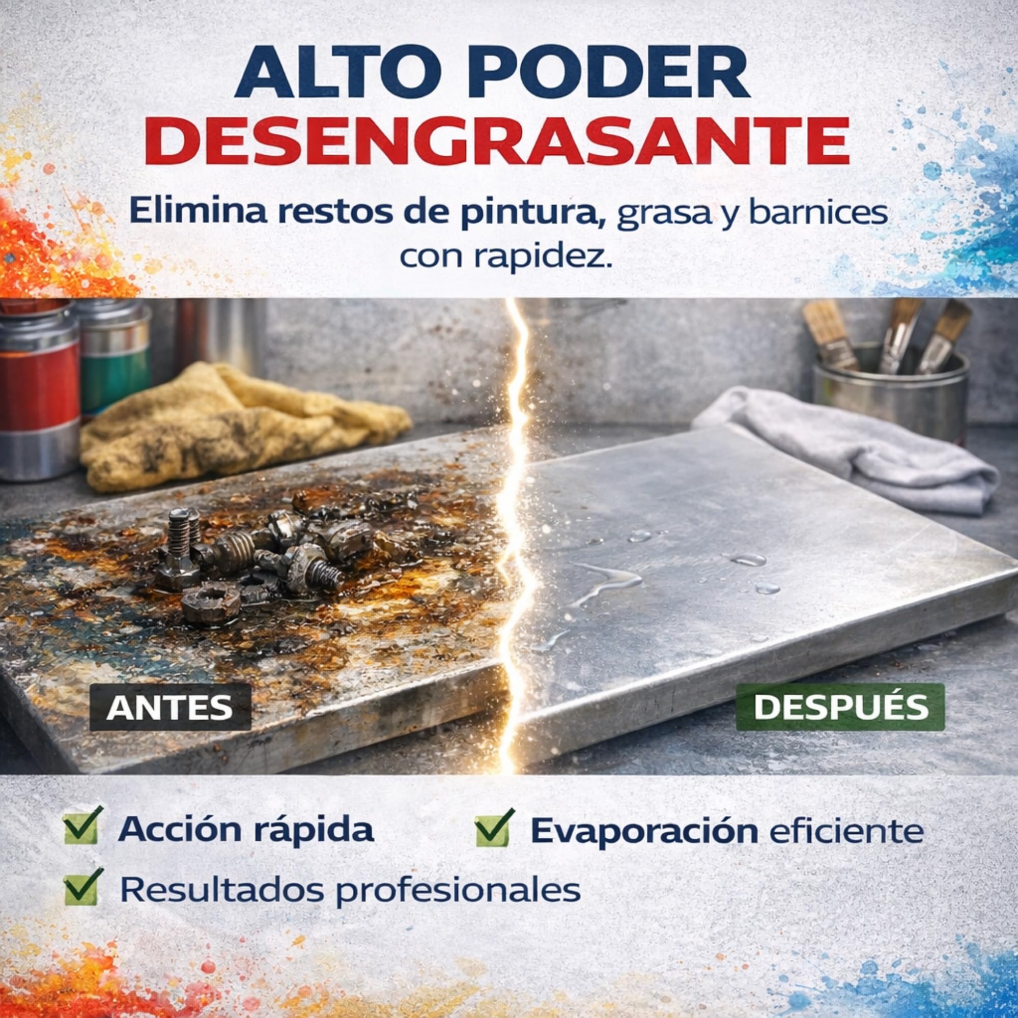 Disolvente Universal Proquimar | Disolvente, Diluyente y Limpiador | Pintura, Esmaltes, Barnices, Limpieza de herramientas