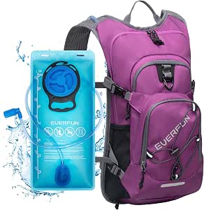 Everfun Hydration Backpack 18L with Water Bladder 2L/3L for Hiking, Biking, Running, Festivals