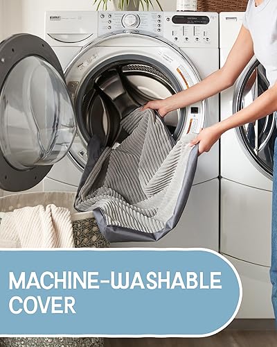 Miniatura 5 de OhGeni Camas ortopédicas para perros medianos, cama para perros con soporte de espuma de huevo de felpa y parte inferior antideslizante, impermeable