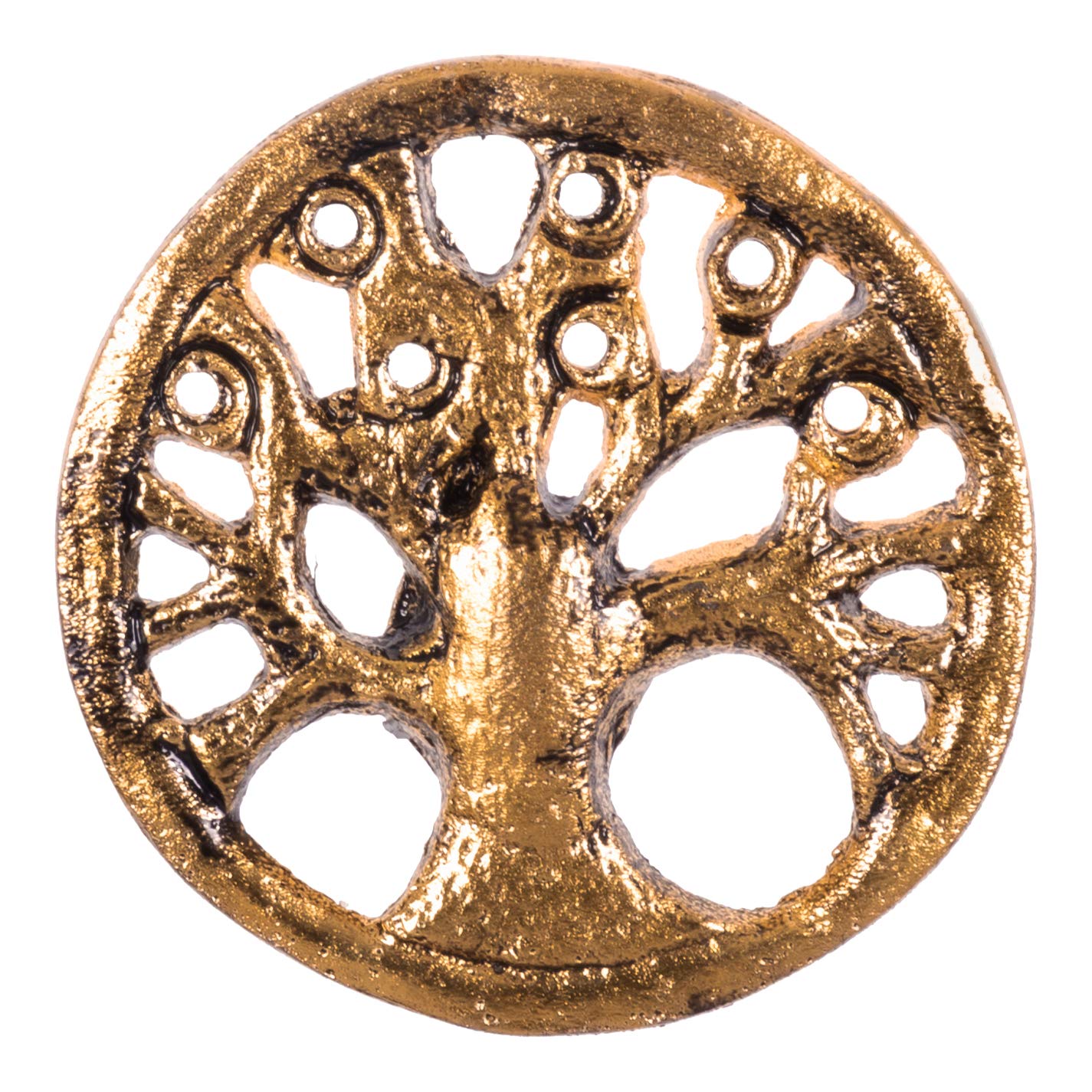 ETHNICITI Tree of Life Gold Metal Vintage Knob Pull Handle Drawer Cupboard Cabinet Gold Tree of Life Metal Knob